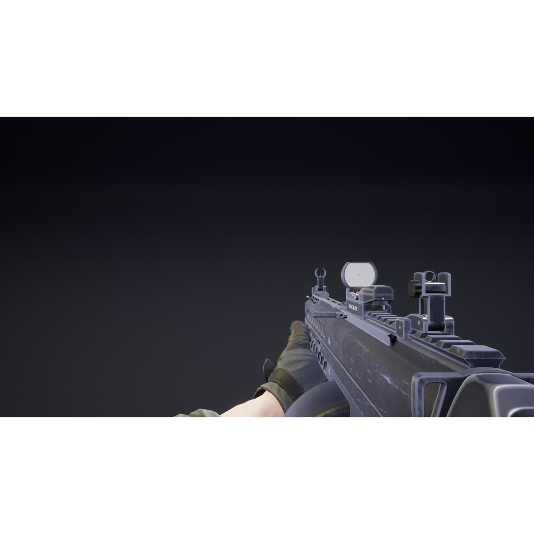 Automatic Shotgun 3D Model – Low Poly Game Asset with 22 Animations, FBX - View 10