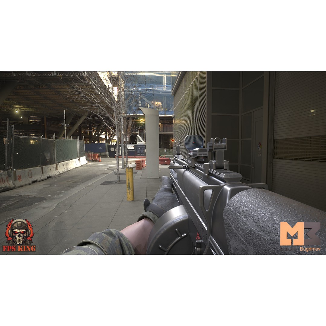 Automatic Shotgun 3D Model – Low Poly Game Asset with 22 Animations, FBX - View 3