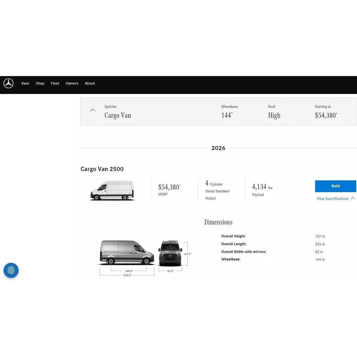Mercedes Sprinter Detailed Interior - 3D Model