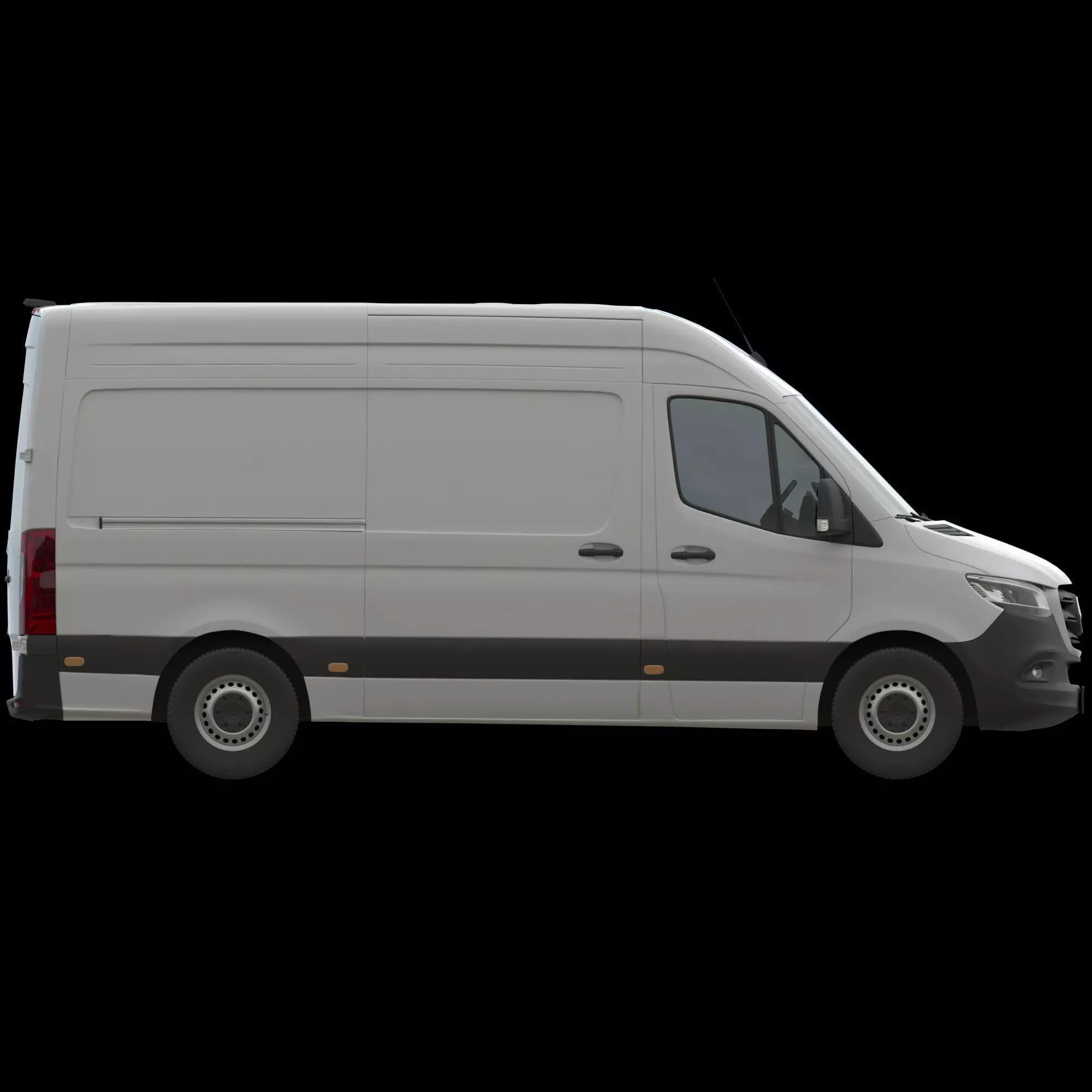 Mercedes Sprinter Detailed Interior - 3D Model - View 12