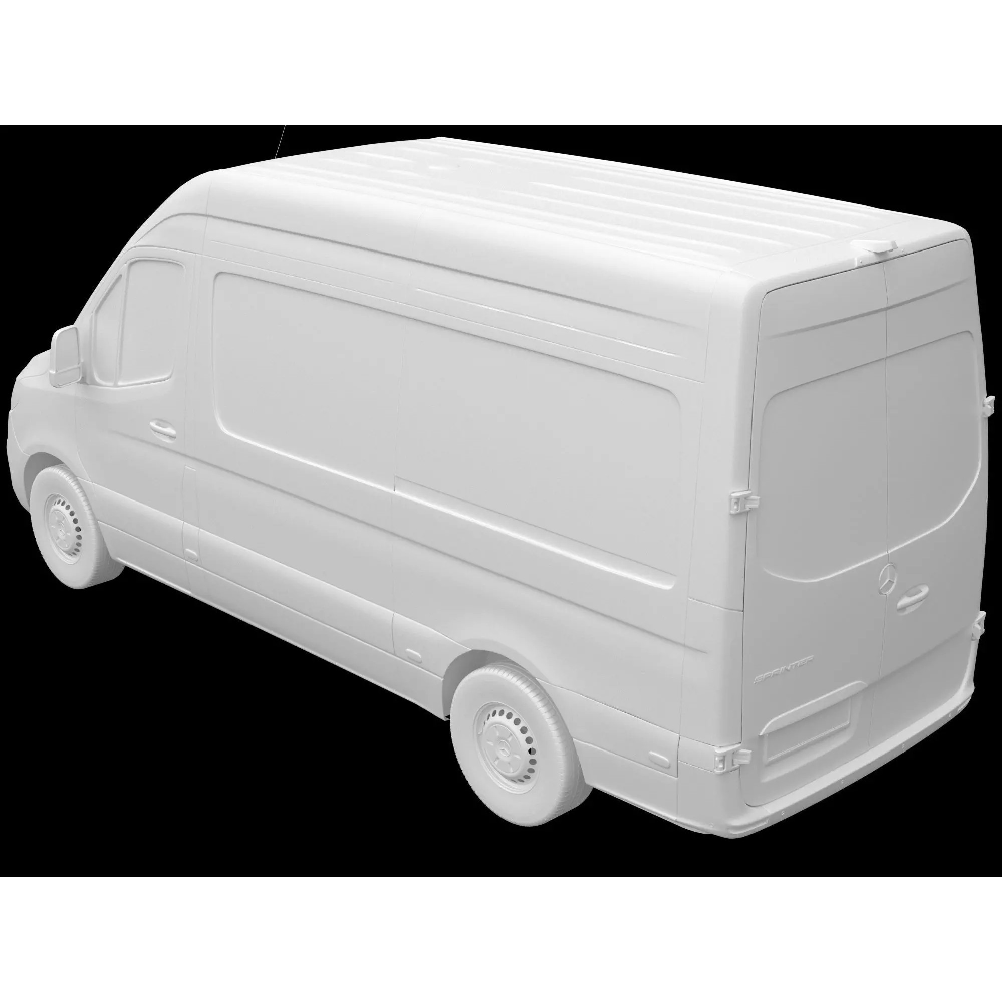 Mercedes Sprinter Detailed Interior - 3D Model - View 16