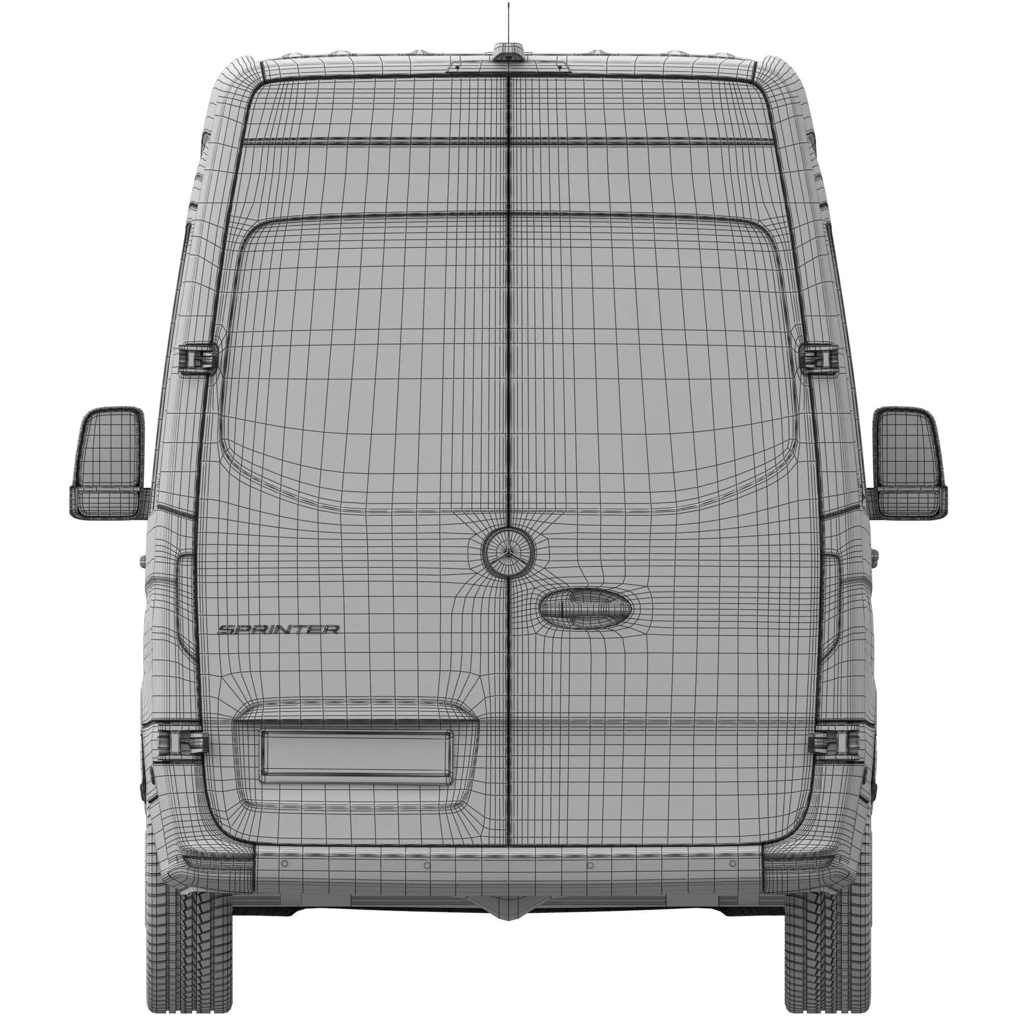 Mercedes Sprinter Detailed Interior - 3D Model - View 20