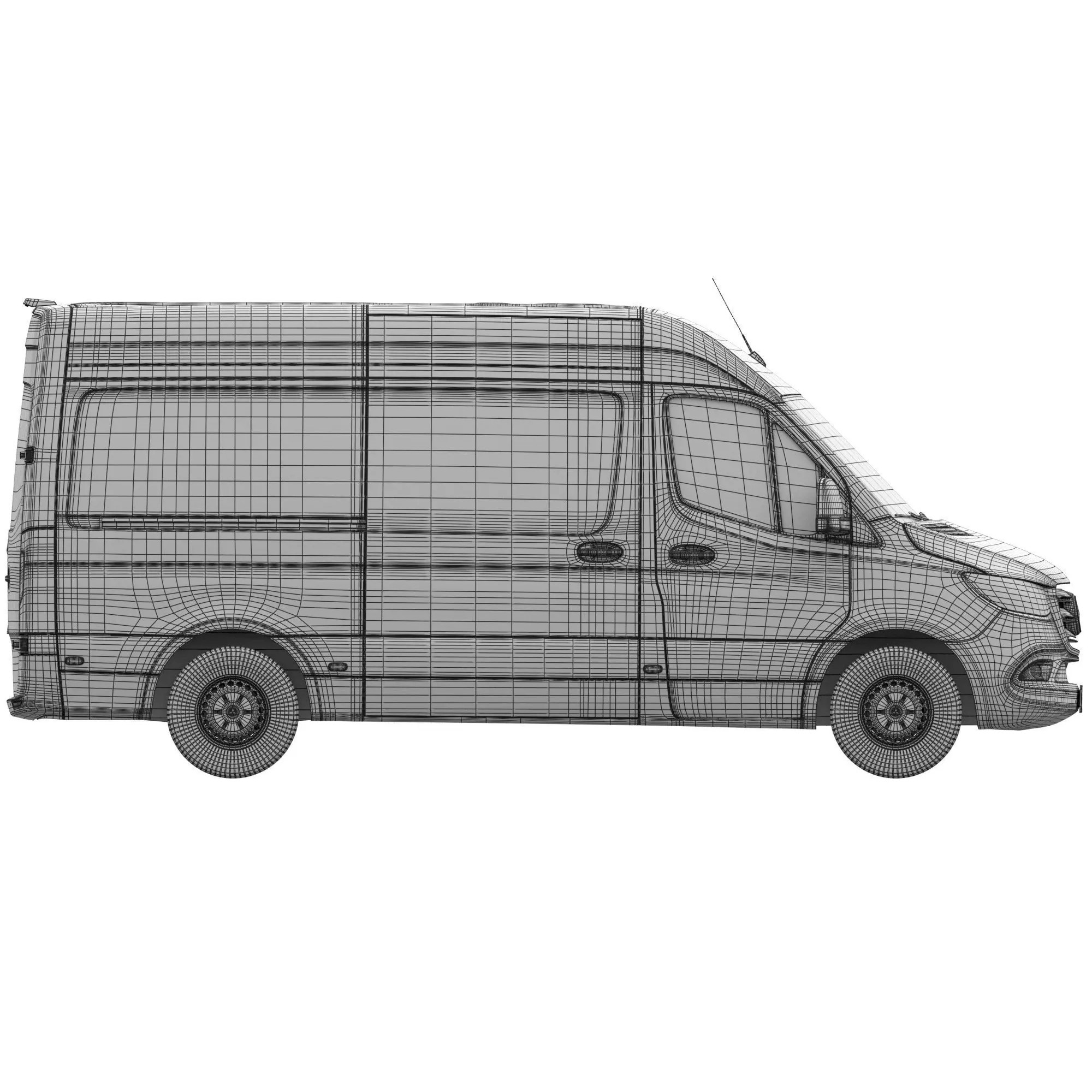 Mercedes Sprinter Detailed Interior - 3D Model - View 21