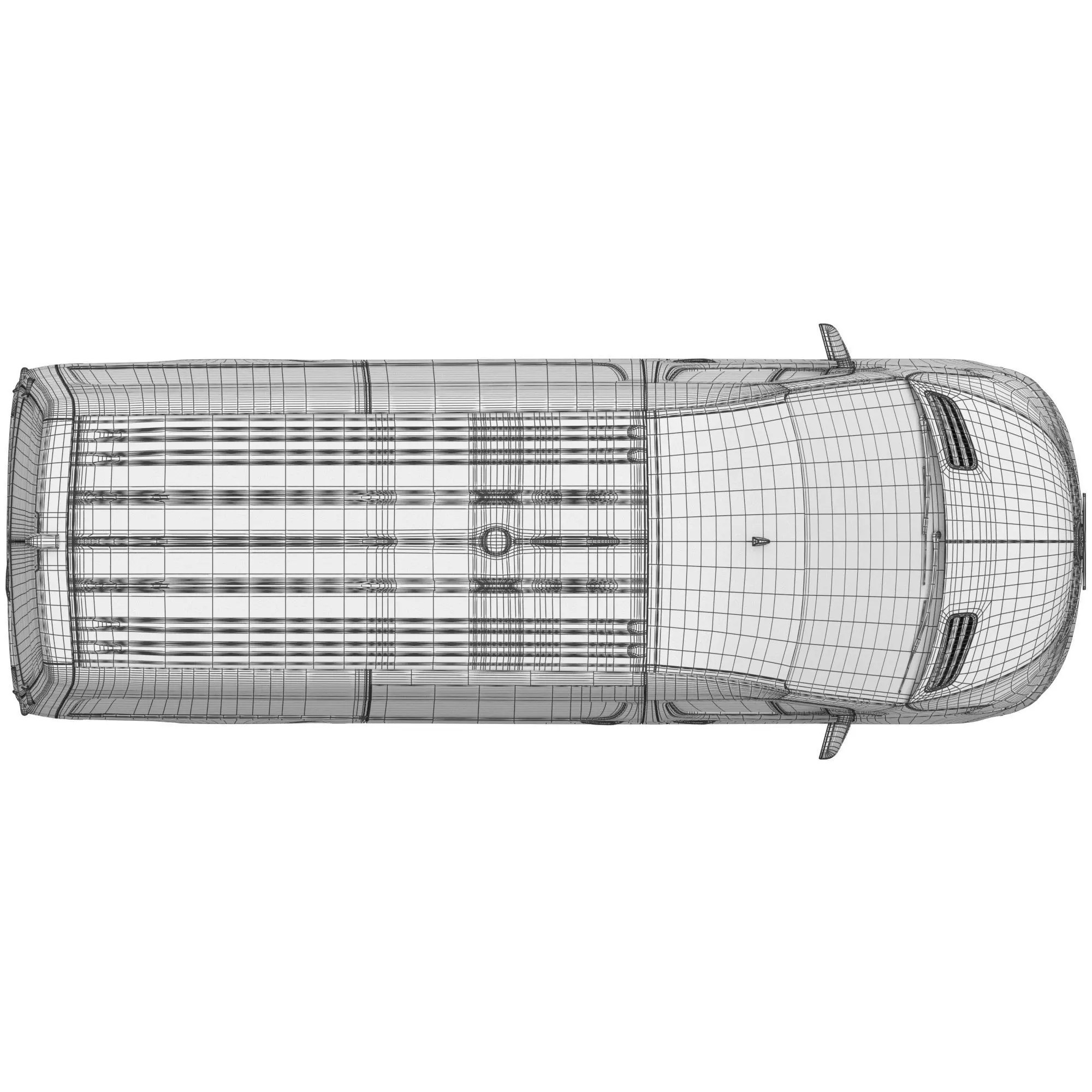 Mercedes Sprinter Detailed Interior - 3D Model - View 23