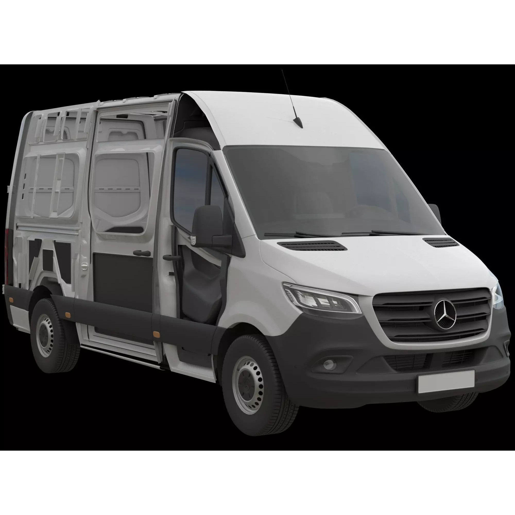 Mercedes Sprinter Detailed Interior - 3D Model - View 27