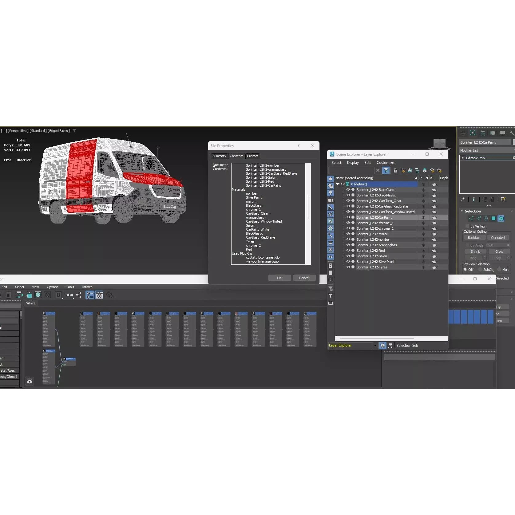 Mercedes Sprinter Detailed Interior - 3D Model - View 32
