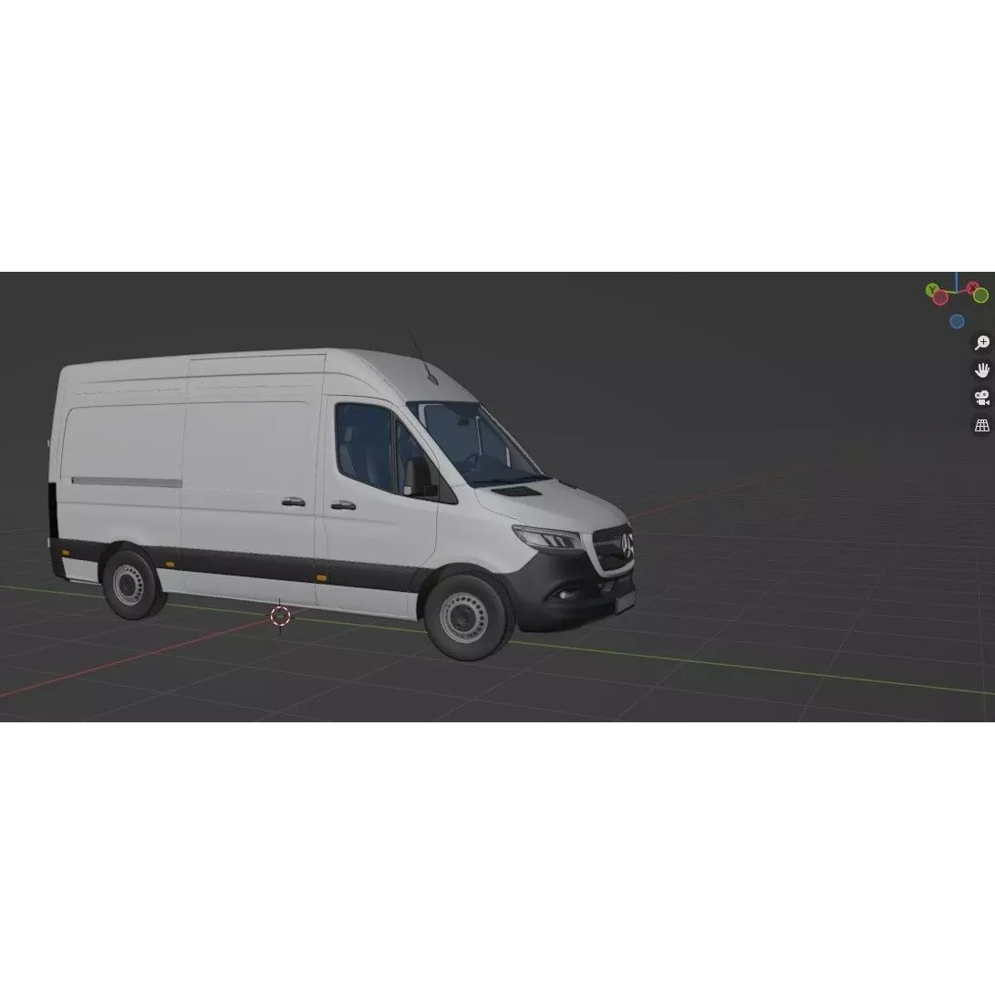 Mercedes Sprinter Detailed Interior - 3D Model - View 33
