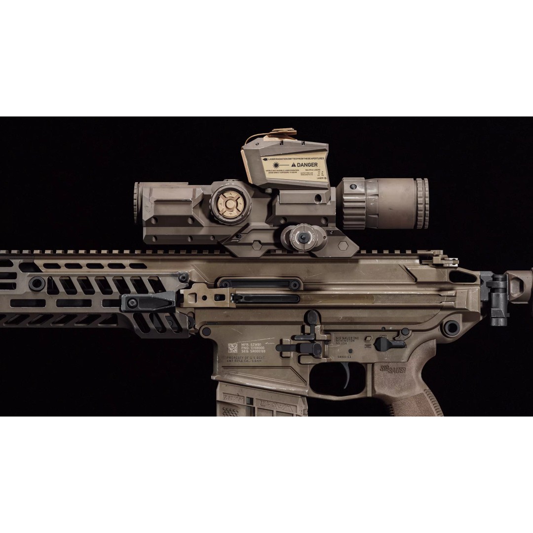 XM157 3D Model – Low Poly Military Gun with PBR Textures - View 8