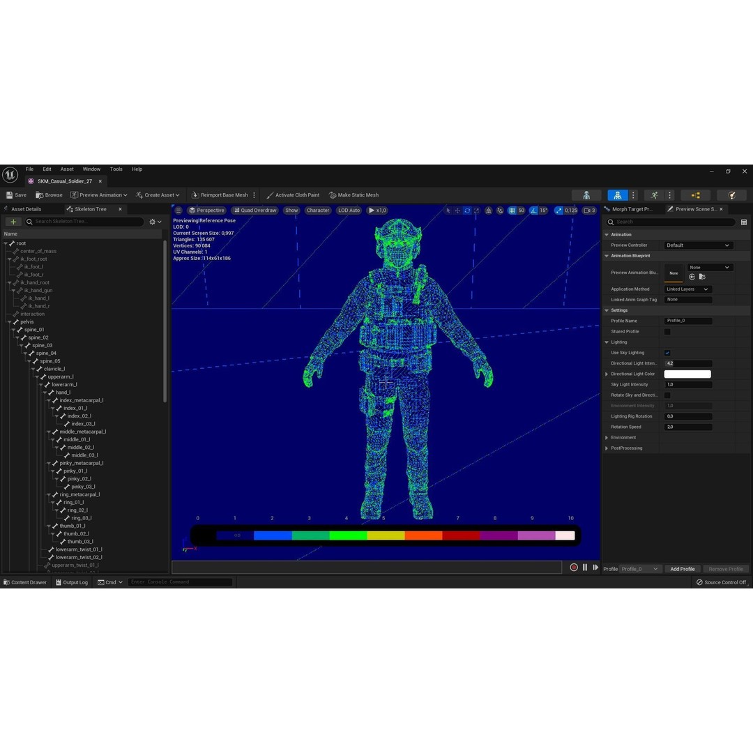 Casual Soldier 3D Model – Low Poly Rigged Character with PBR Textures - View 5