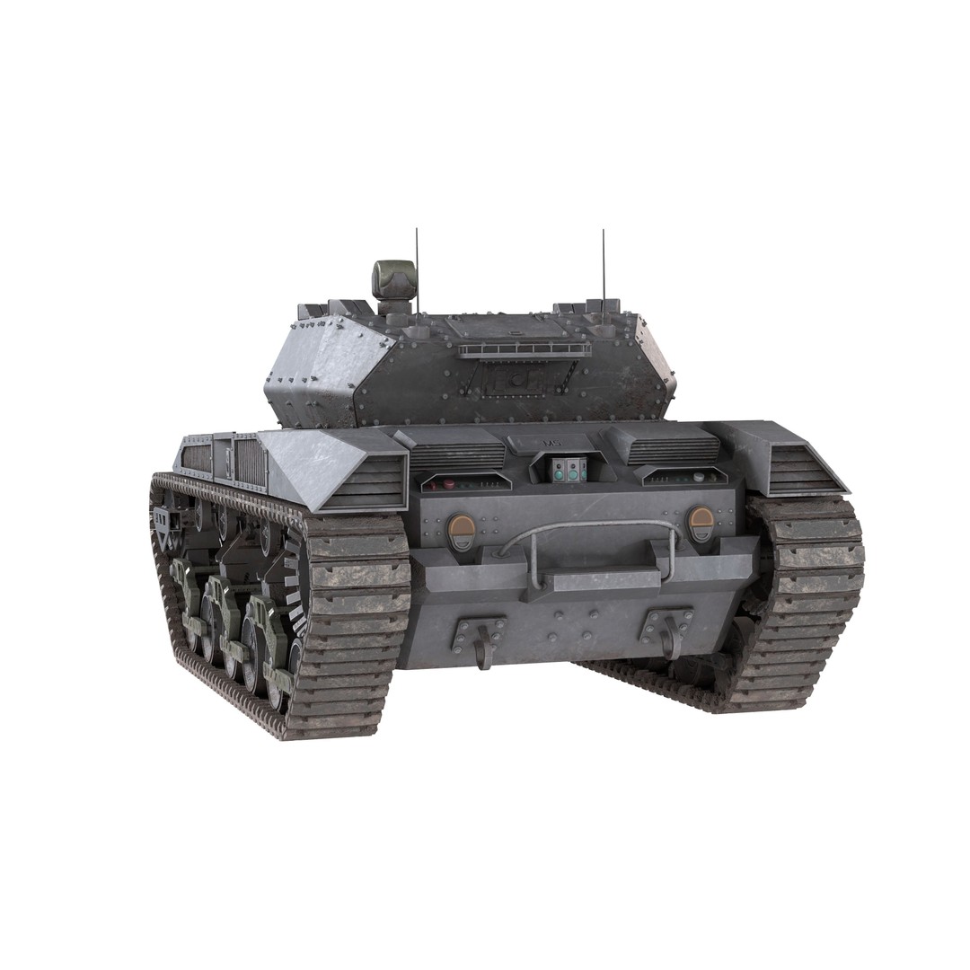 Ripsaw M5 3D Model – Low Poly Military Vehicle, FBX & Blender - View 10