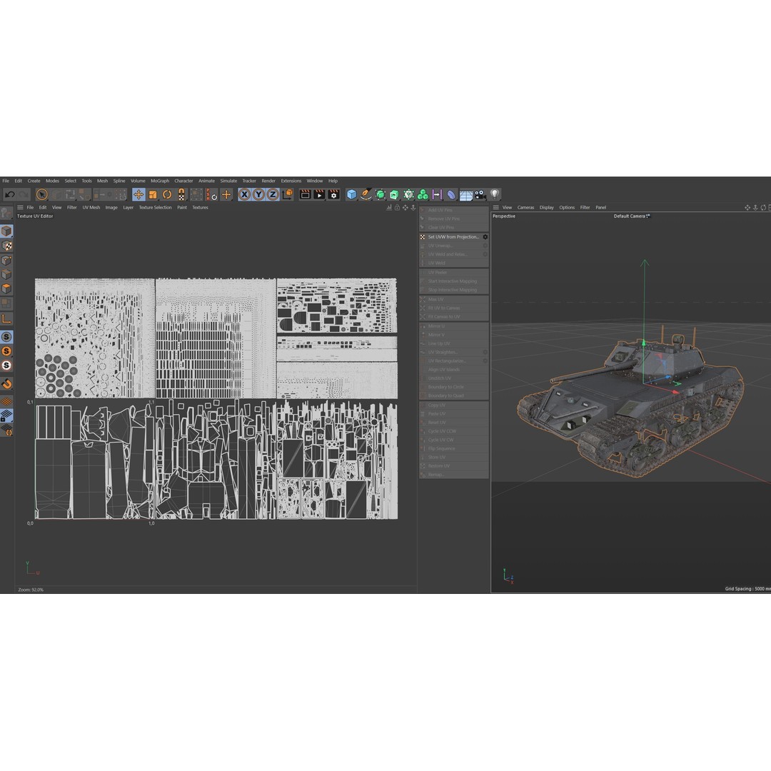 Ripsaw M5 3D Model – Low Poly Military Vehicle, FBX & Blender - View 12
