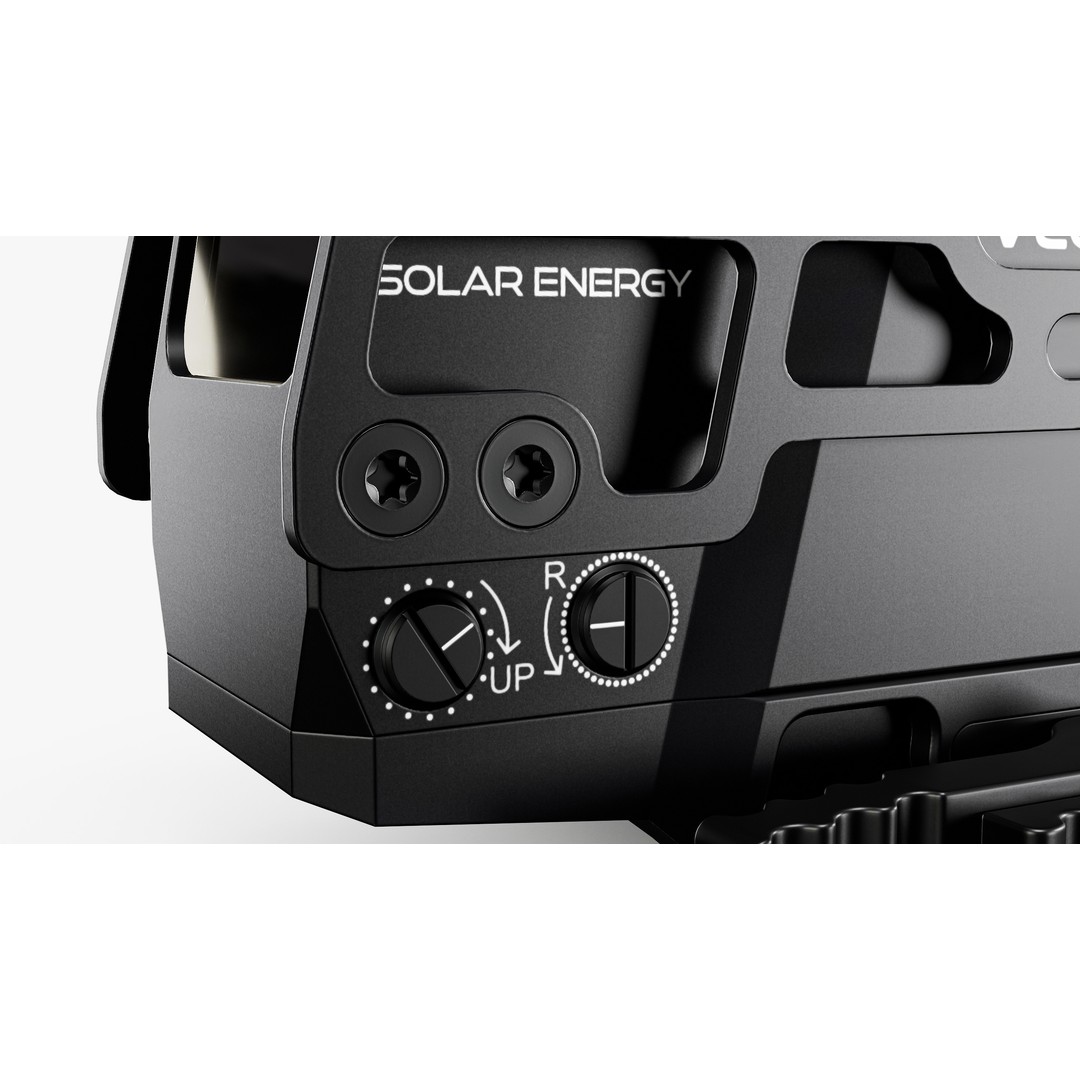 Solar Powered Red Dot Sight 3D Model – Low Poly Game Asset, FBX, OBJ - View 16