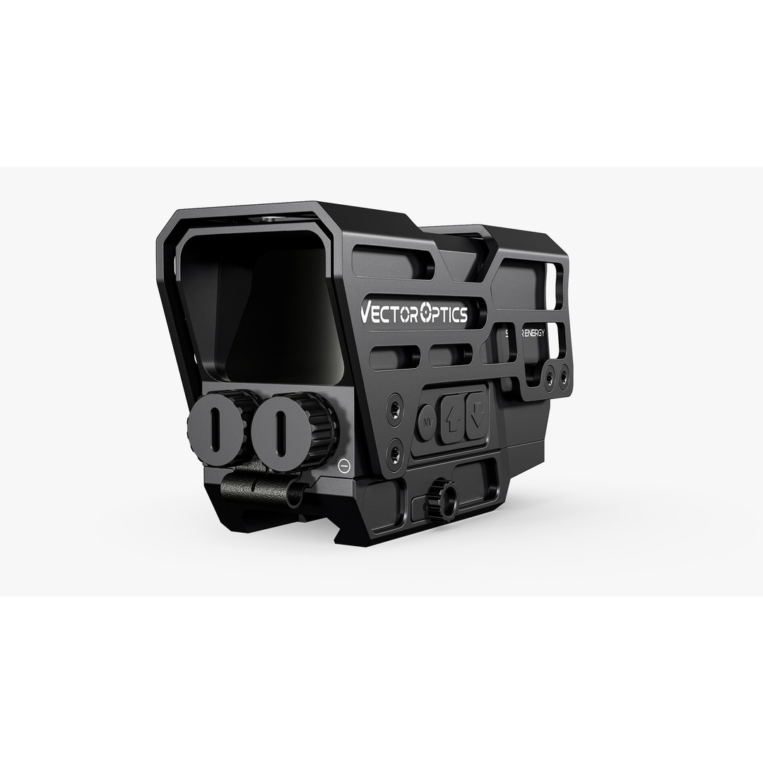 Solar Powered Red Dot Sight 3D Model – Low Poly Game Asset, FBX, OBJ - View 9