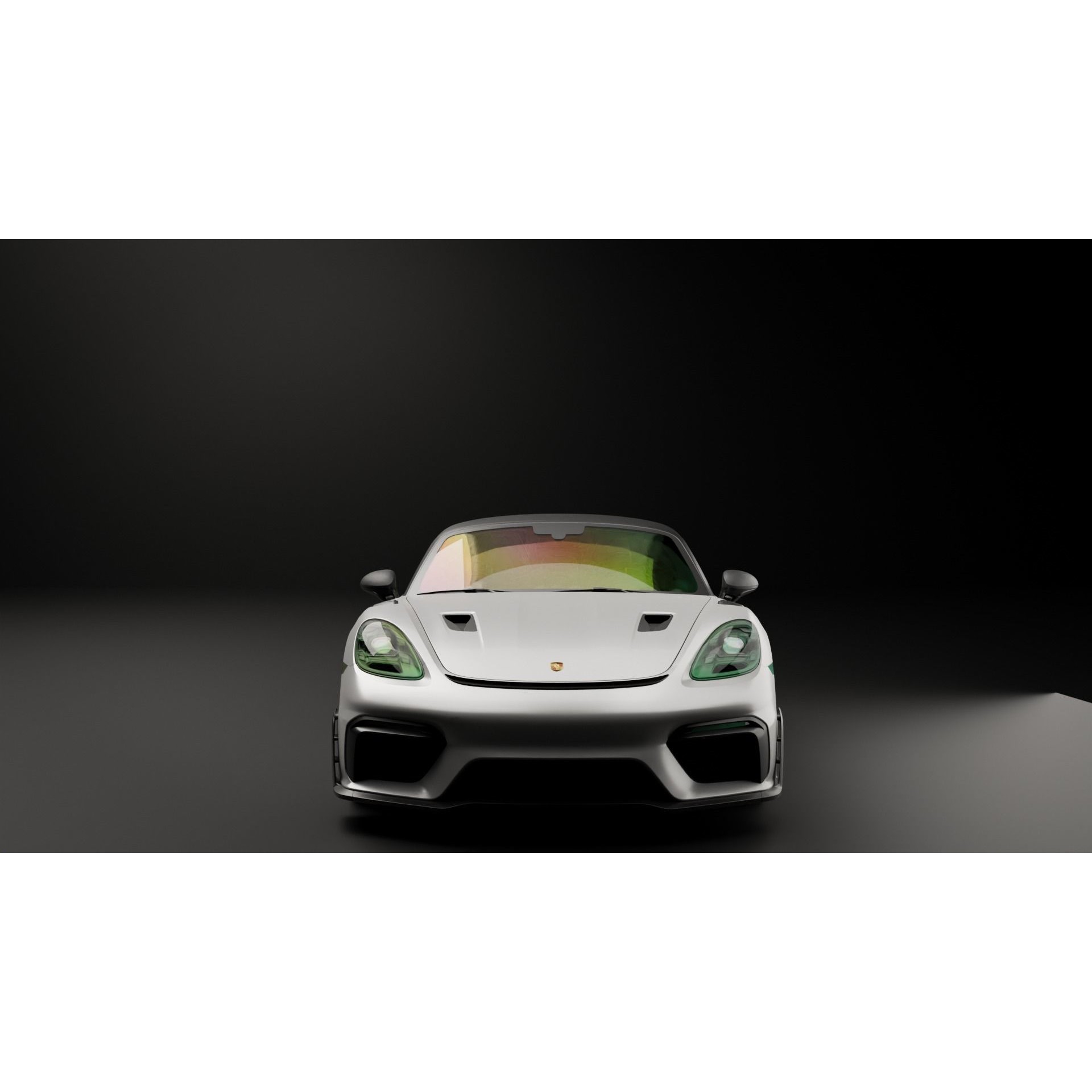 Porsche 718 Spyder RS 2023 - Low-Poly Game-Ready 3D Model
