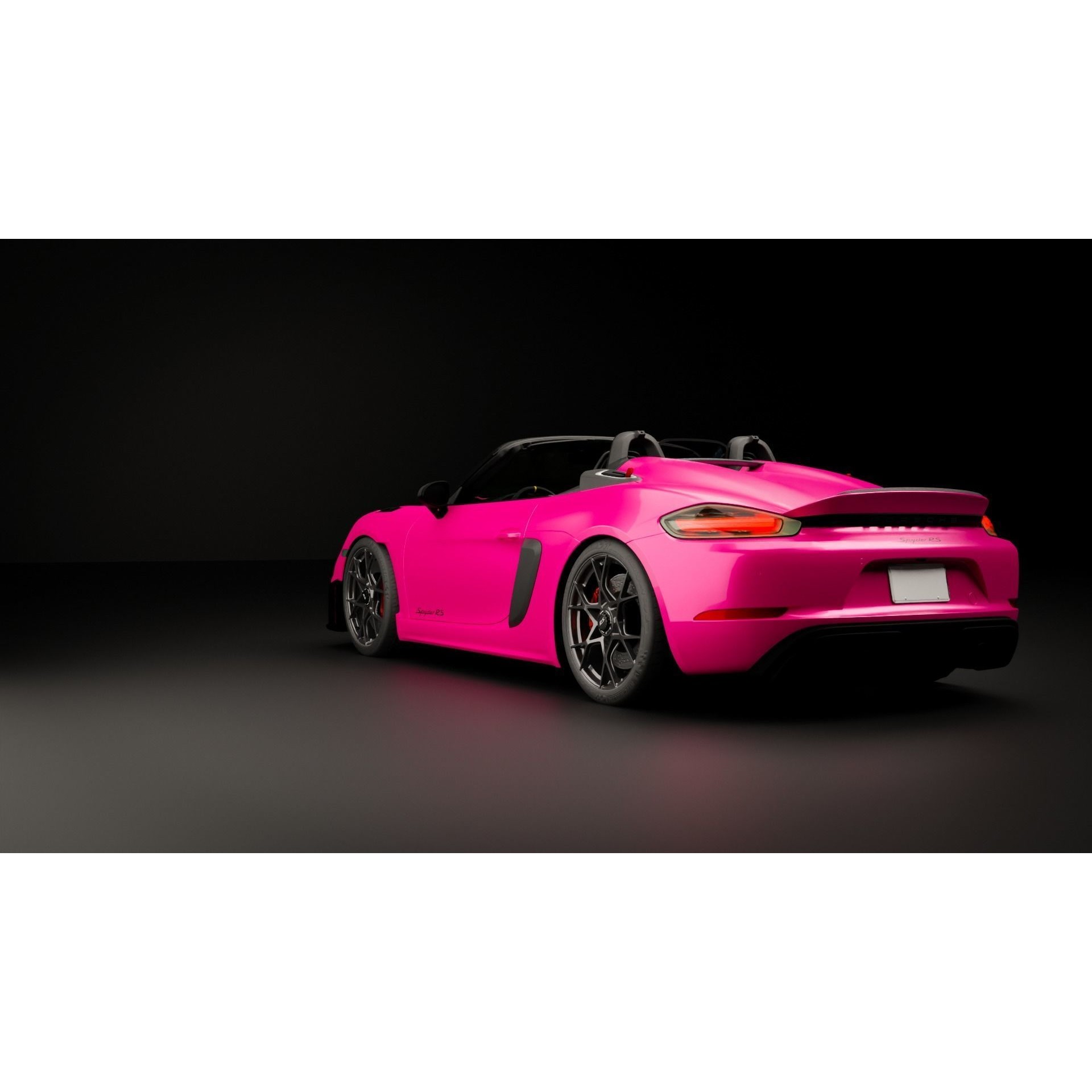Porsche 718 Spyder RS 2023 - Low-Poly Game-Ready 3D Model - View 13
