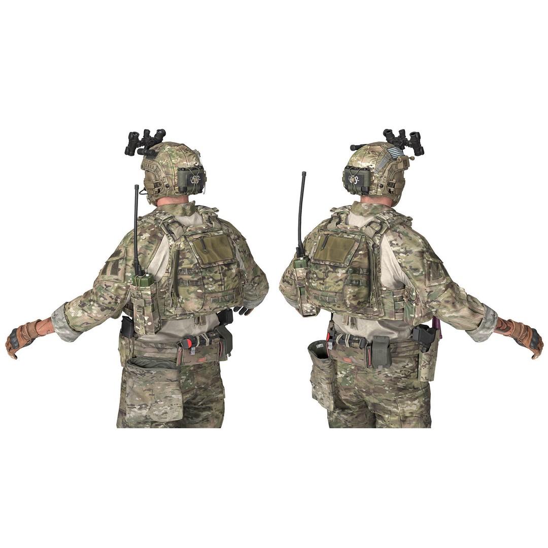 AVS ZIP-ON Backpack 3D Model – Low Poly Game-Ready Asset, FBX, OBJ - View 4