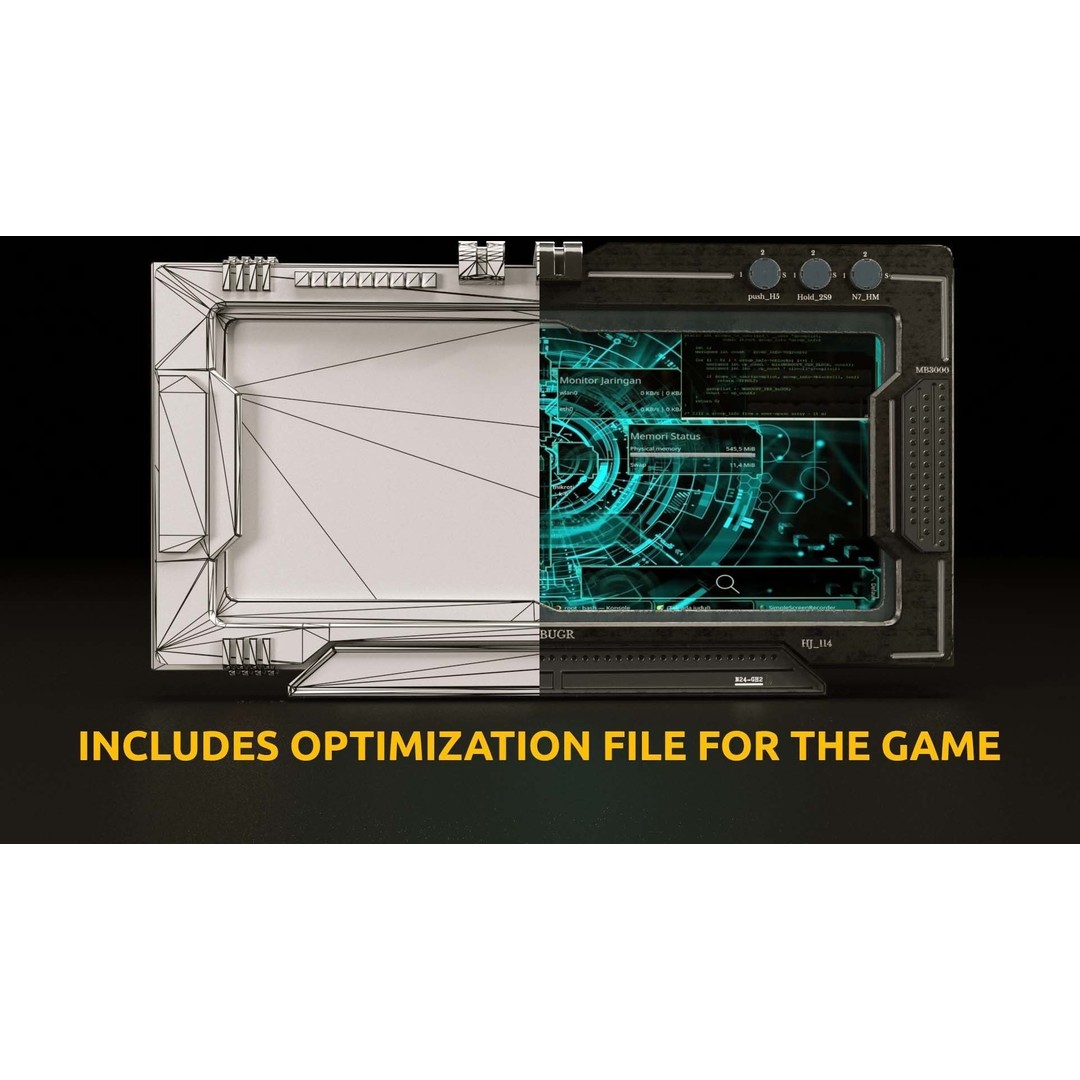 Control Panel Screen 3D Model – Low Poly PBR Game Asset, FBX, OBJ - View 16