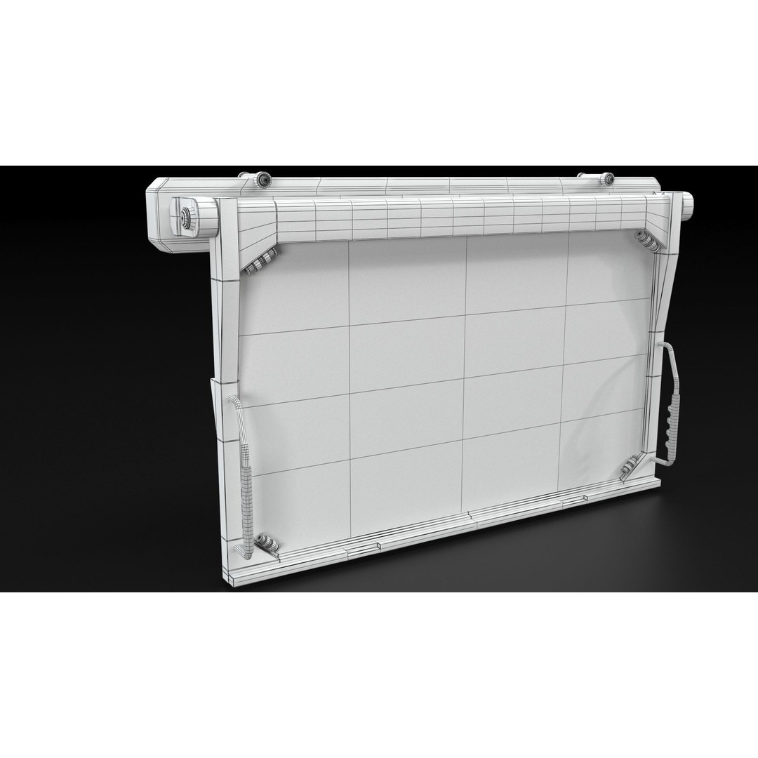 Control Panel Screen 3D Model – Low Poly PBR Game Asset, FBX, OBJ - View 18