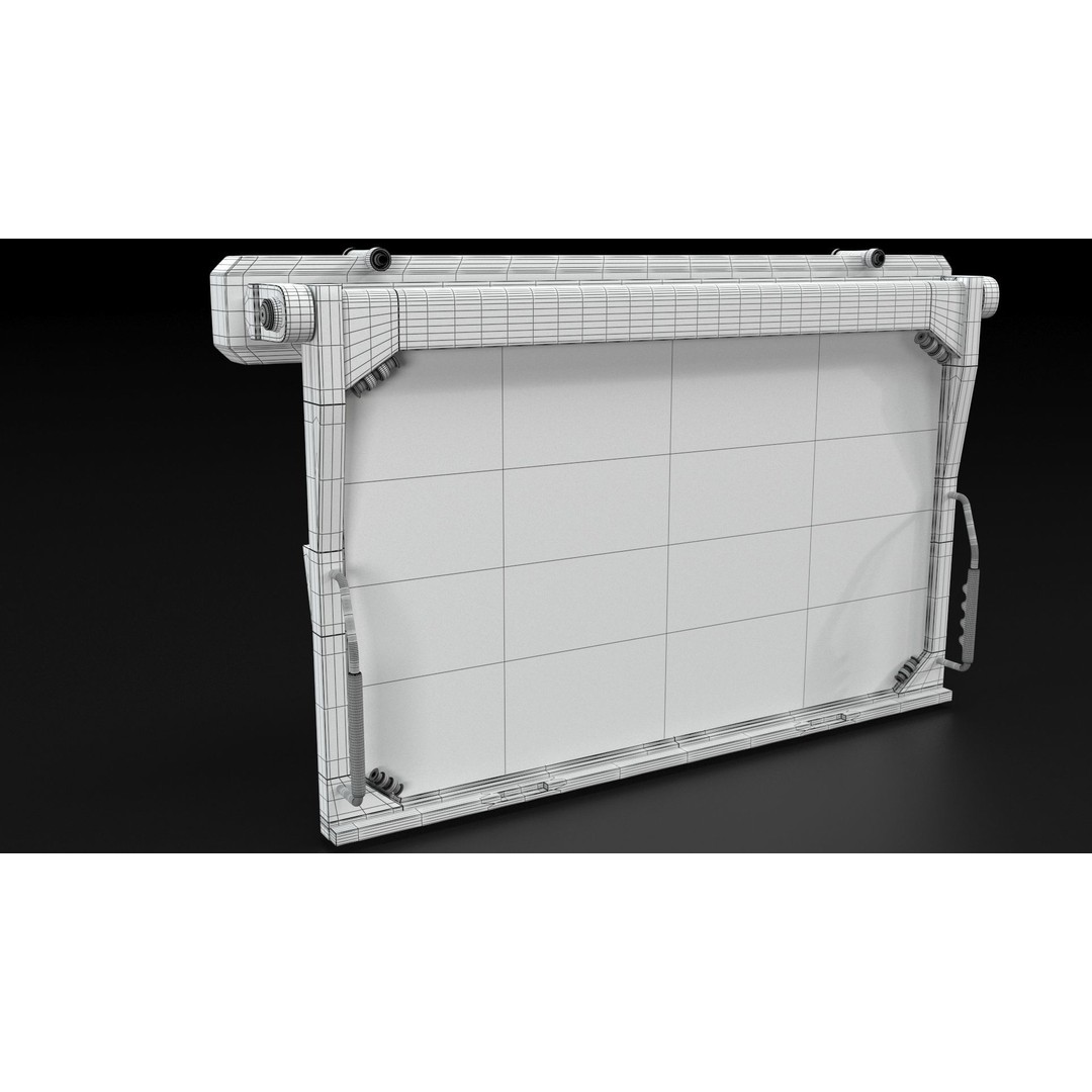 Control Panel Screen 3D Model – Low Poly PBR Game Asset, FBX, OBJ - View 19