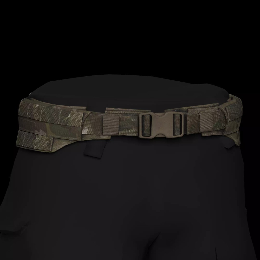 Crye Modular Rigger's Belt 3D Model – Low Poly Game Asset, FBX - View 2