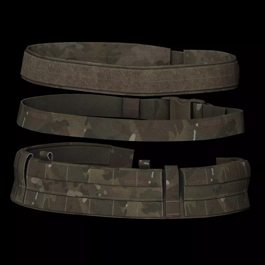 Crye Modular Rigger's Belt 3D Model – Low Poly Game Asset, FBX - View 5