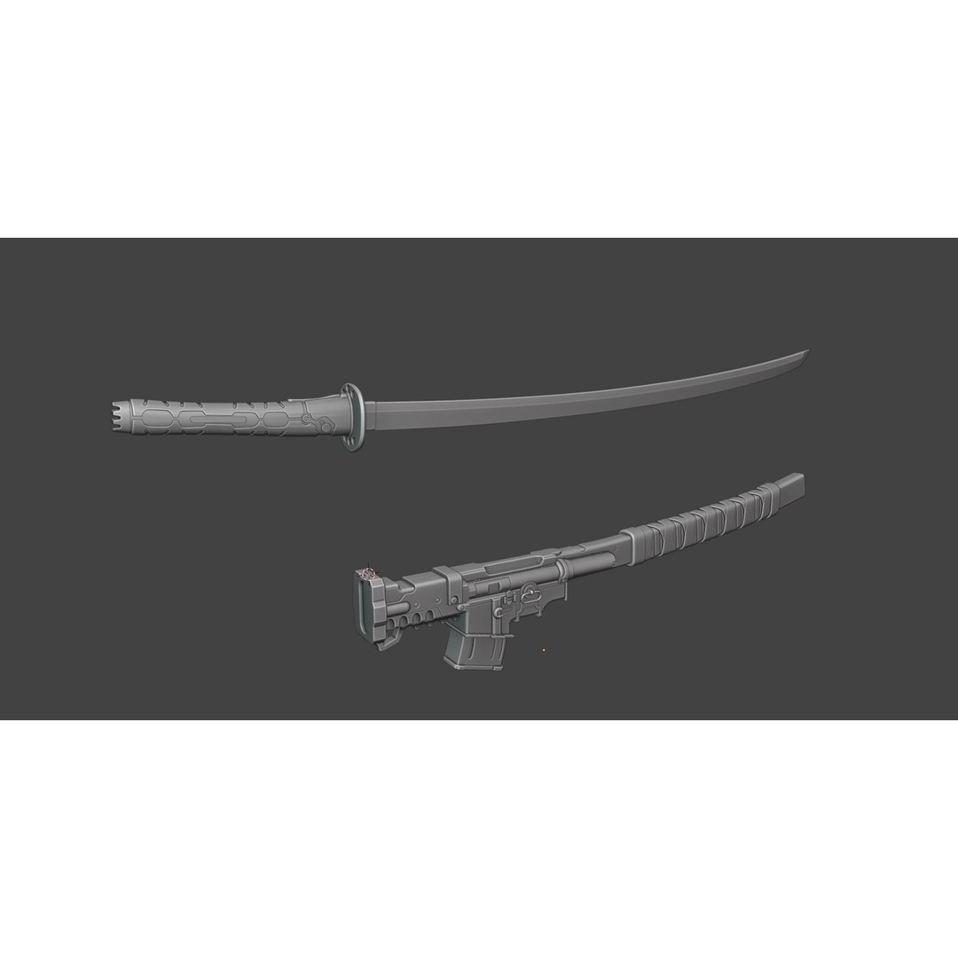 Muramasa Sword 3D Model – Low Poly Game Asset, FBX, PBR Textures - View 14