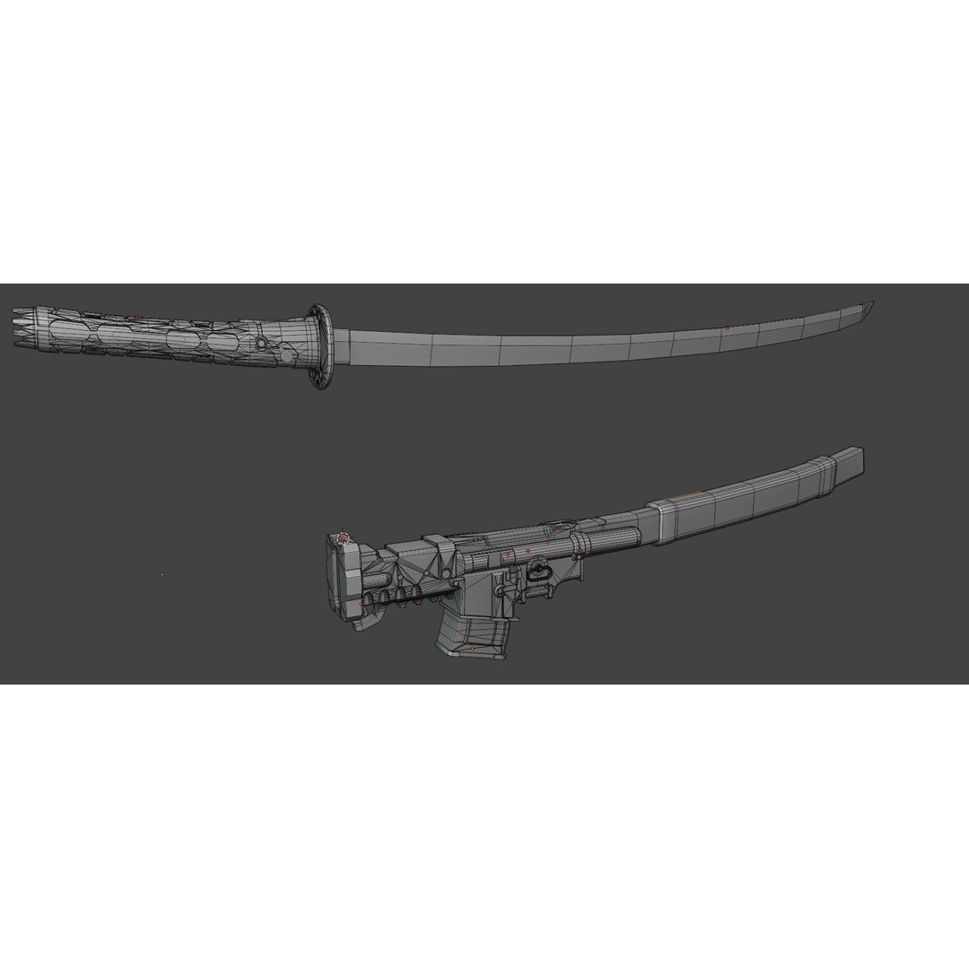 Muramasa Sword 3D Model – Low Poly Game Asset, FBX, PBR Textures - View 4