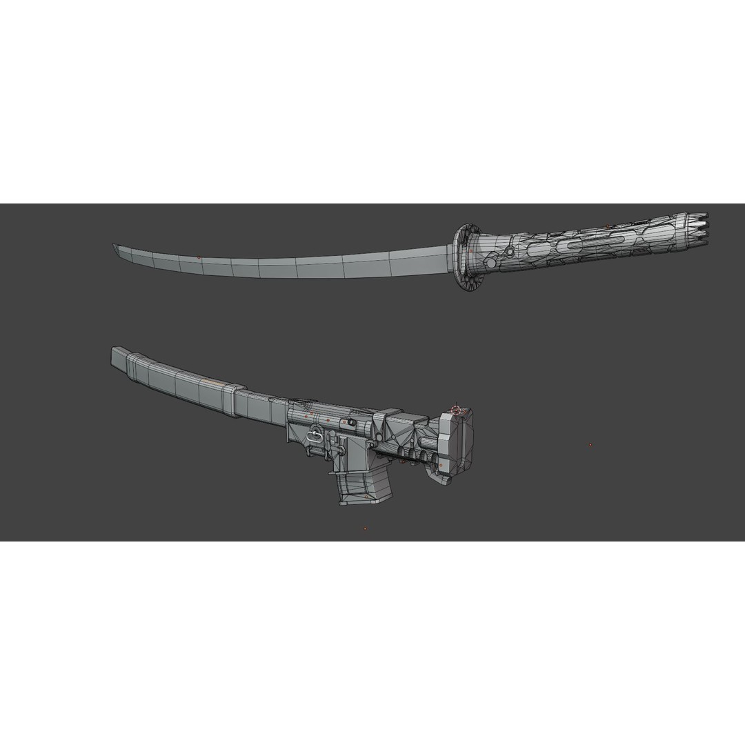 Muramasa Sword 3D Model – Low Poly Game Asset, FBX, PBR Textures - View 5