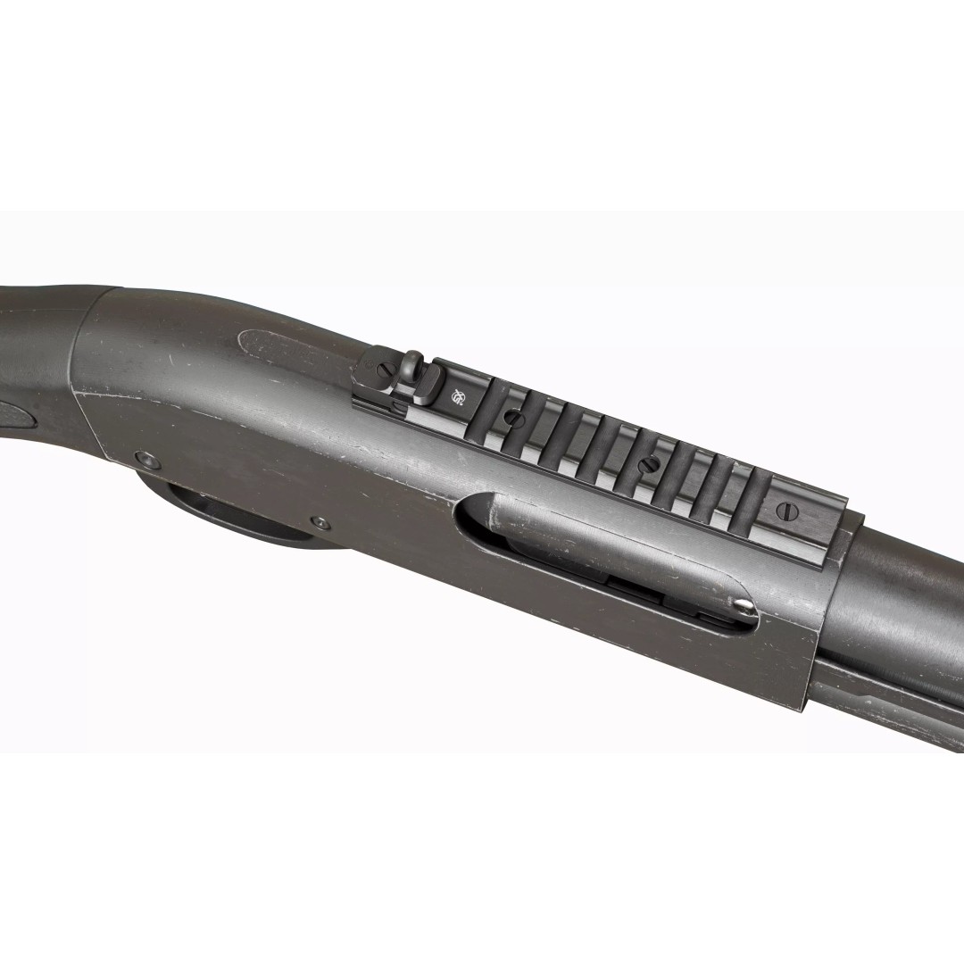 Remington 870 Shotgun 3D Model – Low Poly Game Asset, FBX, PBR - View 10