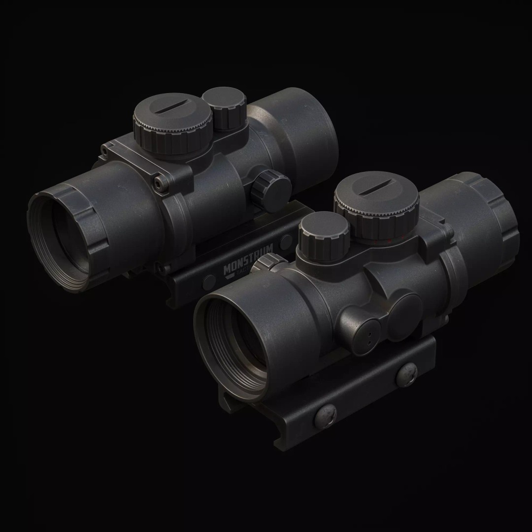 Monstrum Tactical 3D Model – Low Poly Game-Ready Weapon, FBX - View 5