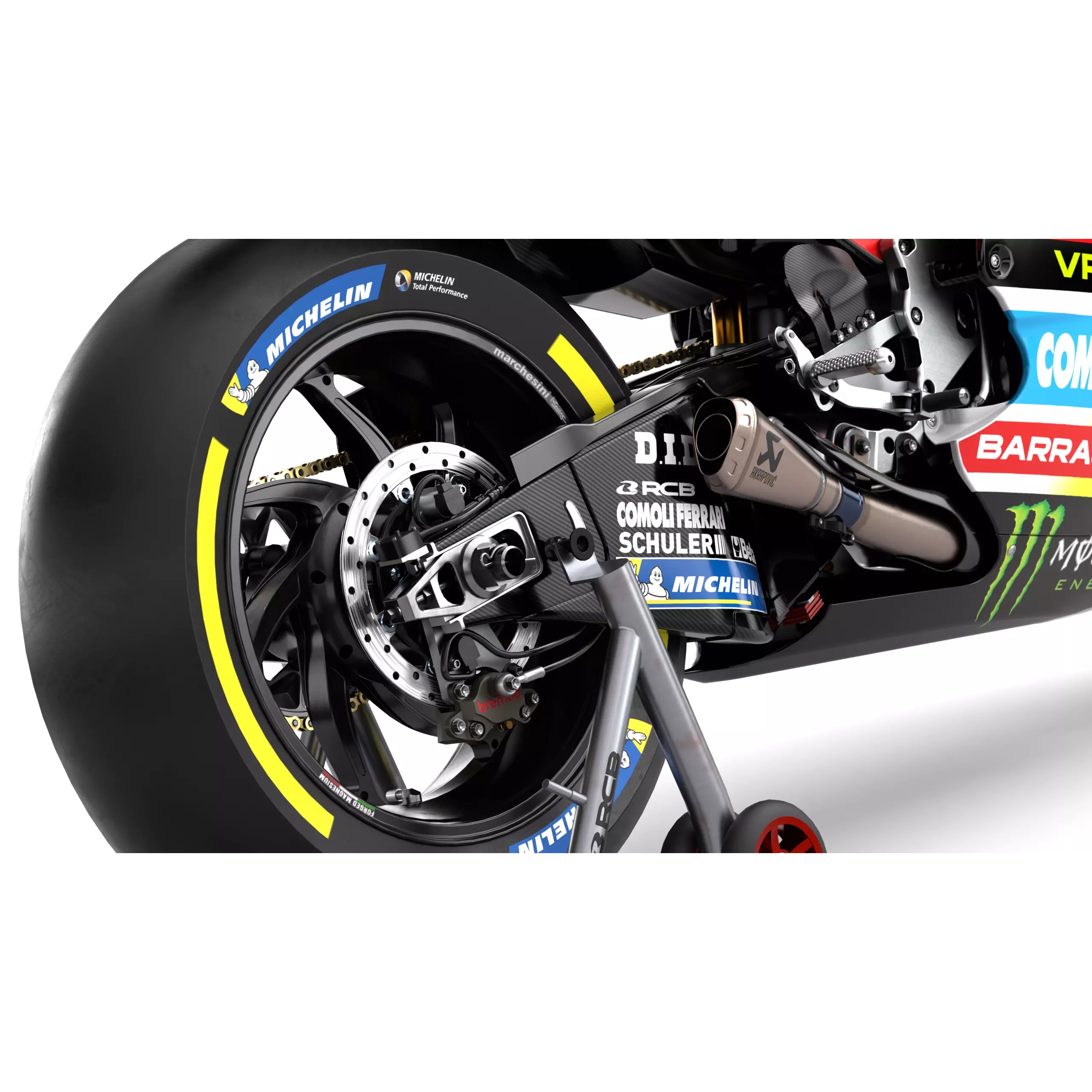 MotoGP Ducati Desmosedici GP - Game-Ready 3D Model - View 17
