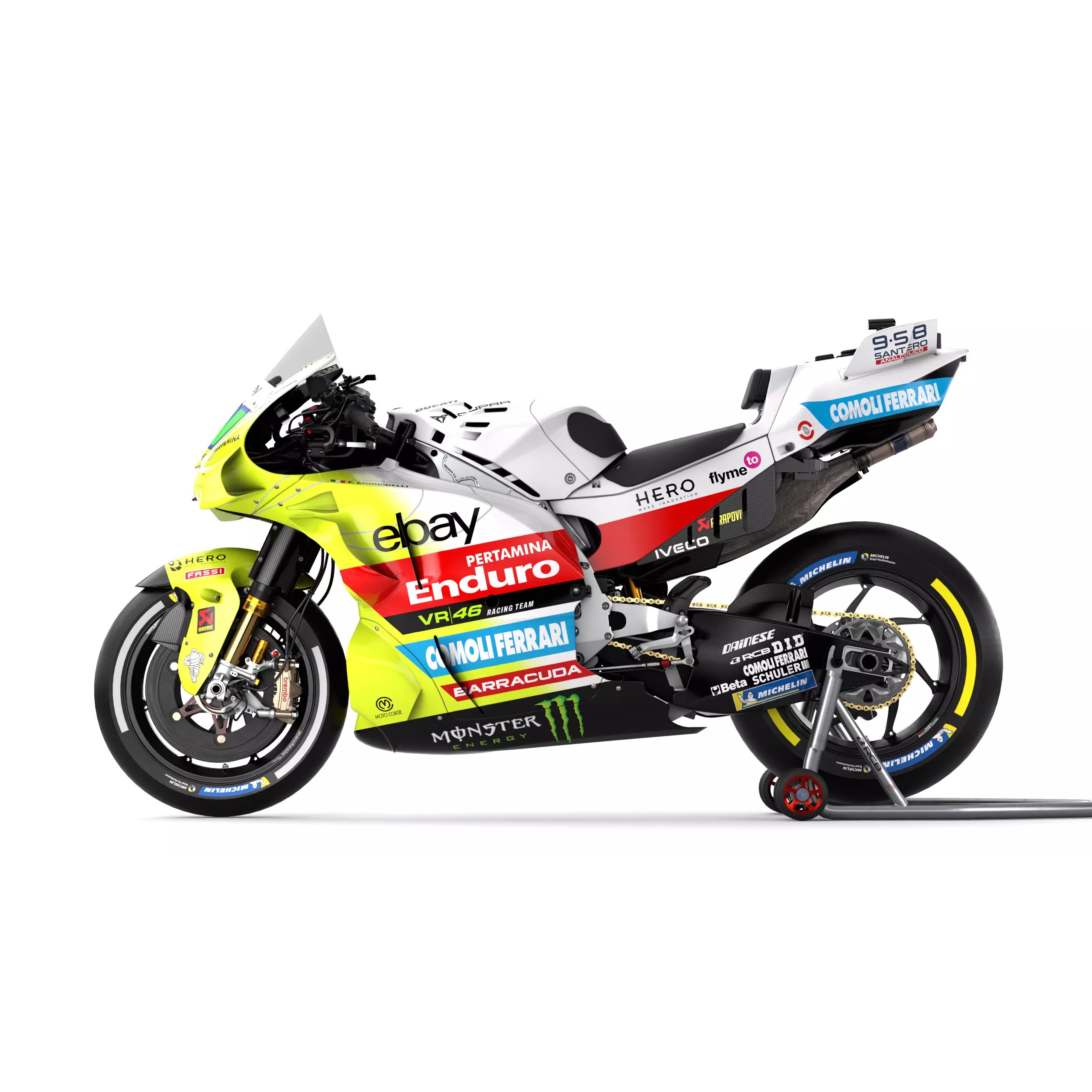 MotoGP Ducati Desmosedici GP - Game-Ready 3D Model - View 3