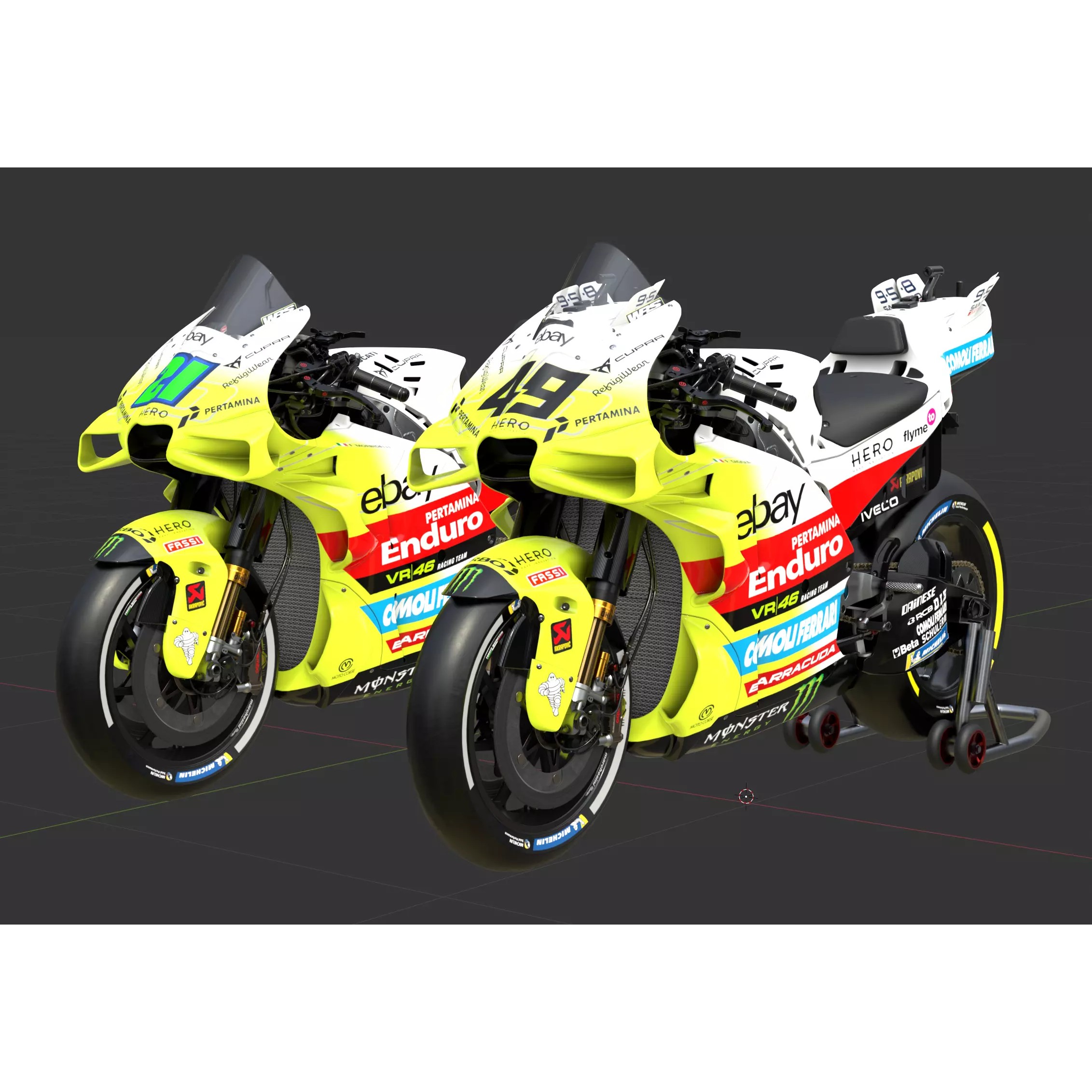 MotoGP Ducati Desmosedici GP - Game-Ready 3D Model - View 36