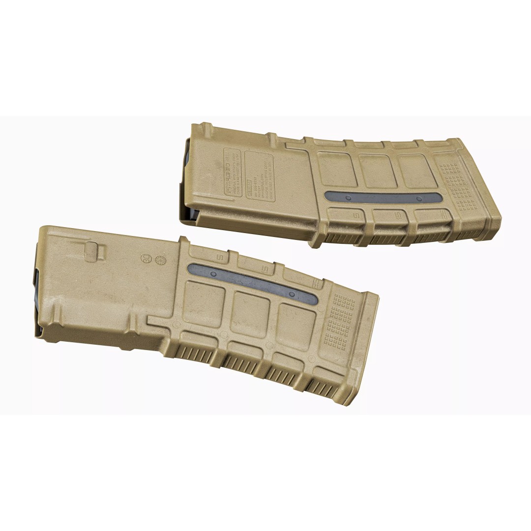 Magpul PMAG 30-Round Magazine 3D Model – Low Poly Game Asset, FBX - View 16