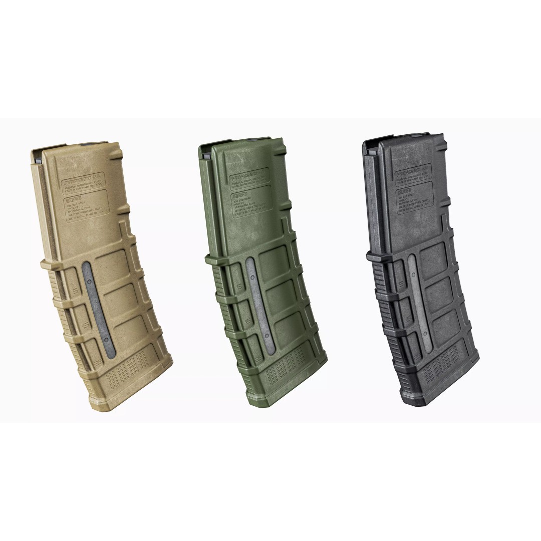 Magpul PMAG 30-Round Magazine 3D Model – Low Poly Game Asset, FBX - View 18
