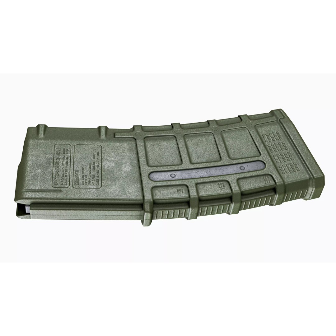 Magpul PMAG 30-Round Magazine 3D Model – Low Poly Game Asset, FBX - View 4