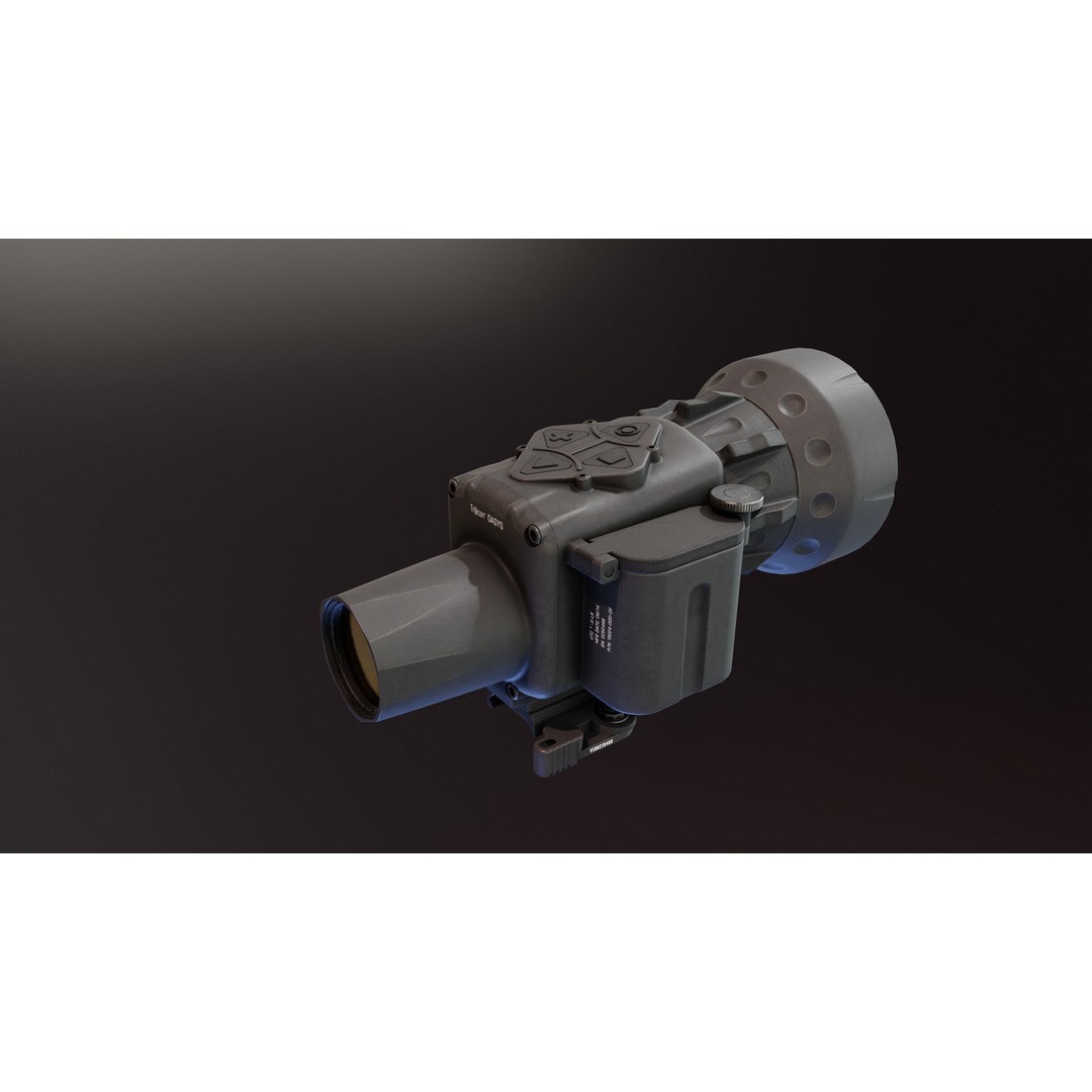 Thermal Weapon Sight 3D Model – Low Poly PBR Attachment, FBX - View 3