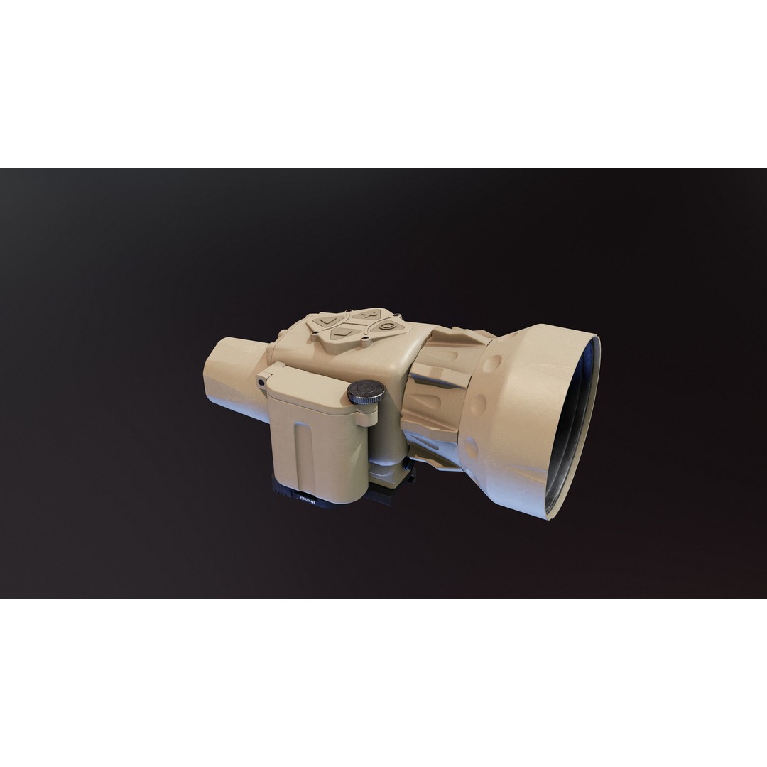 Thermal Weapon Sight 3D Model – Low Poly PBR Attachment, FBX - View 6