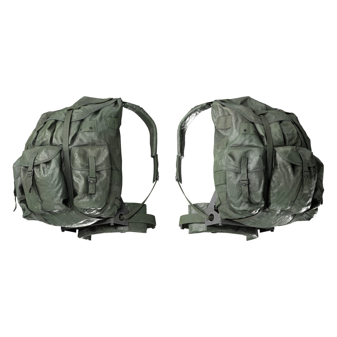 ALICE Pack 3D Model – Low Poly Game Ready Rucksack, FBX, OBJ - View 3