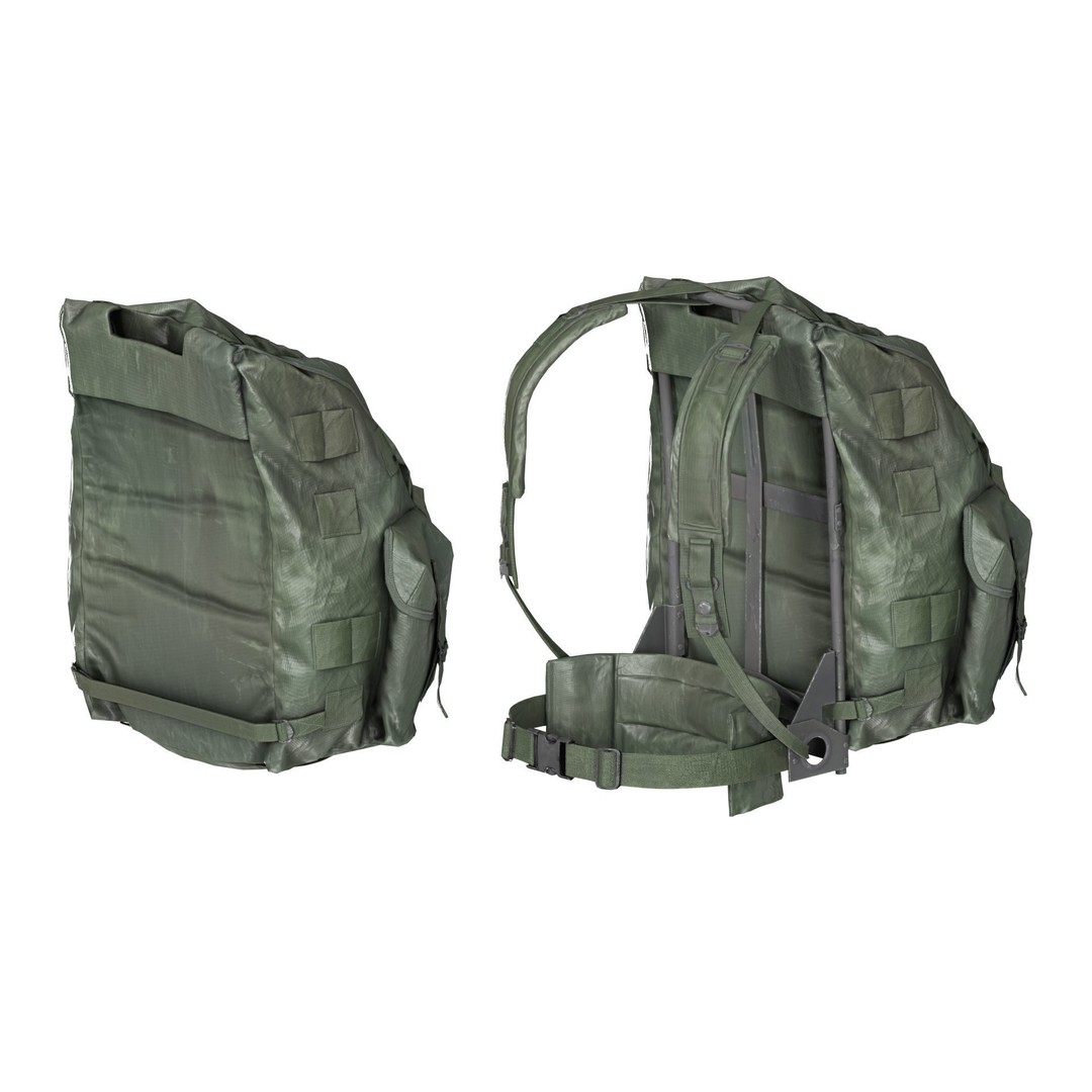 ALICE Pack 3D Model – Low Poly Game Ready Rucksack, FBX, OBJ - View 6