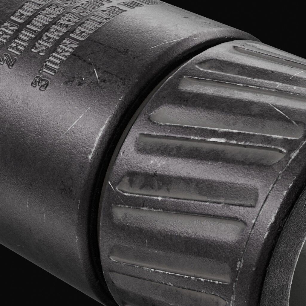Thunder Beast Ultra 50 Suppressor 3D Model – Low Poly PBR Game Asset, FBX - View 10