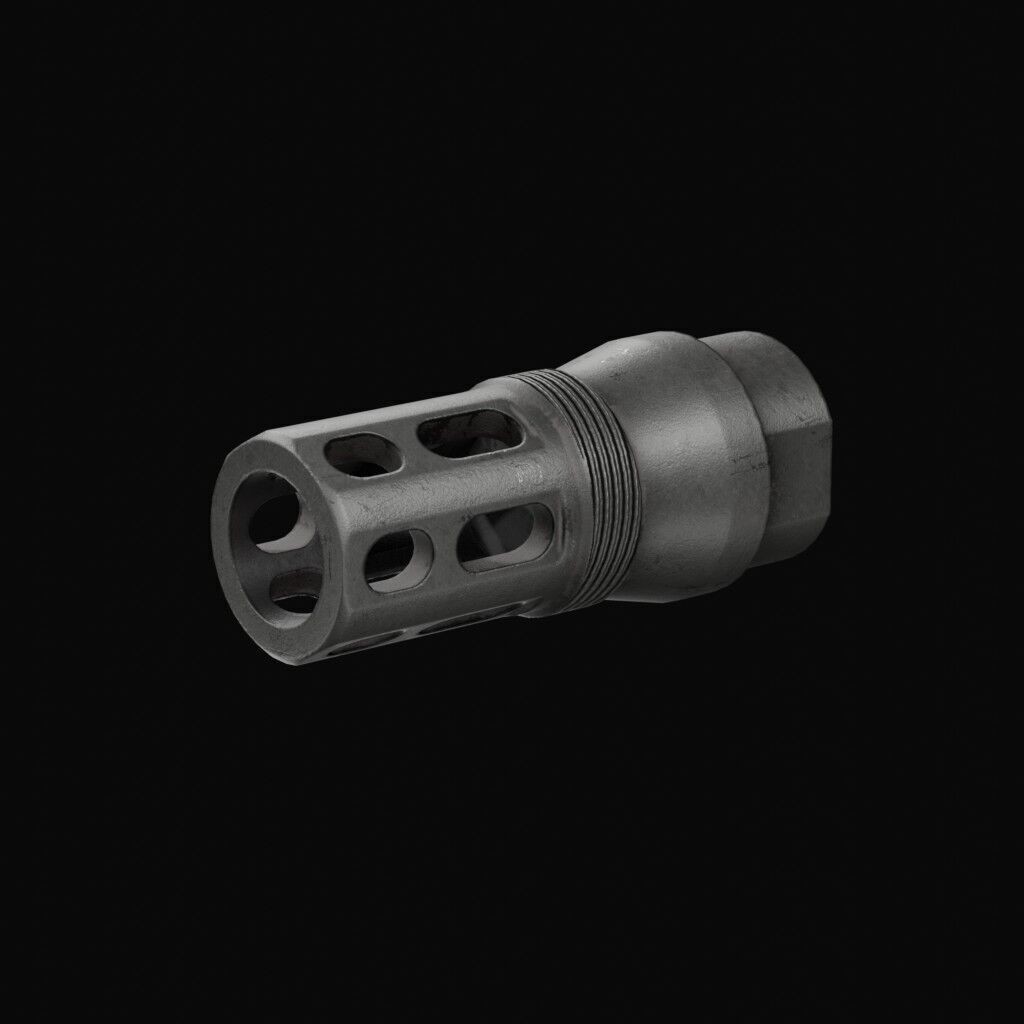 Thunder Beast Ultra 50 Suppressor 3D Model – Low Poly PBR Game Asset, FBX - View 12