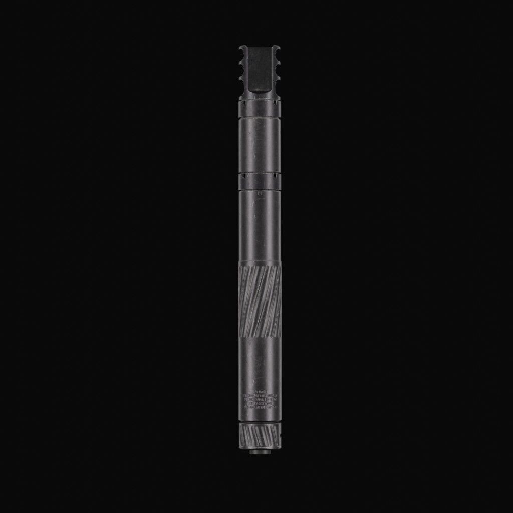 Thunder Beast Ultra 50 Suppressor 3D Model – Low Poly PBR Game Asset, FBX - View 6