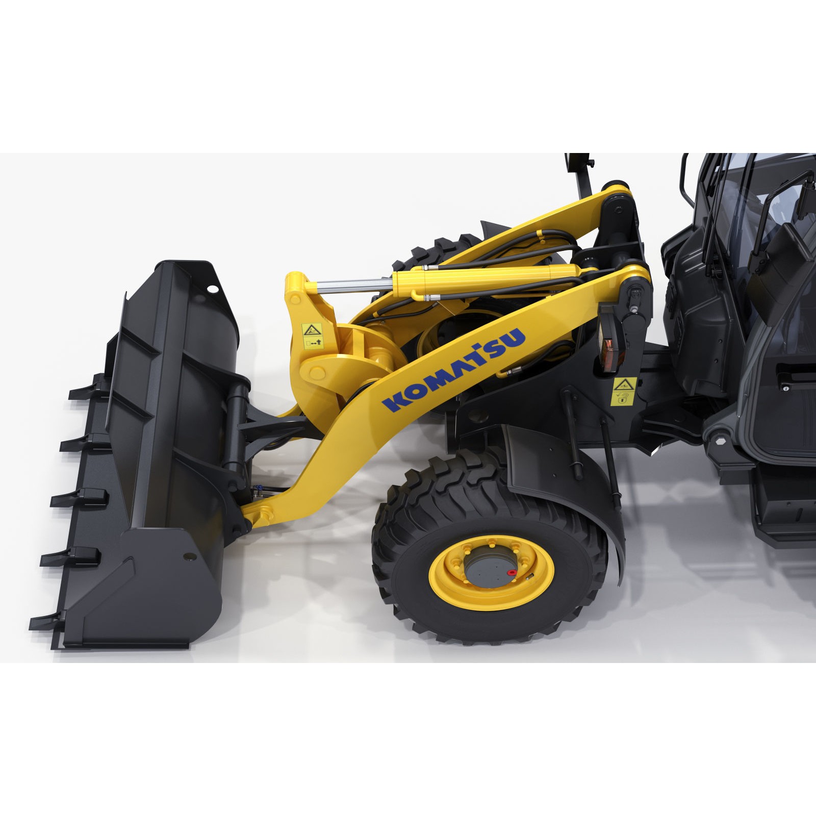 Komatsu WA70-7 Wheel Loader - Detailed 3D Model - View 14
