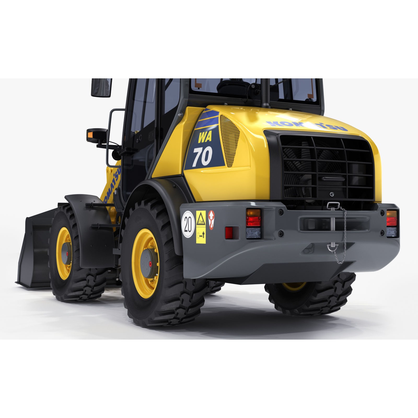 Komatsu WA70-7 Wheel Loader - Detailed 3D Model - View 16