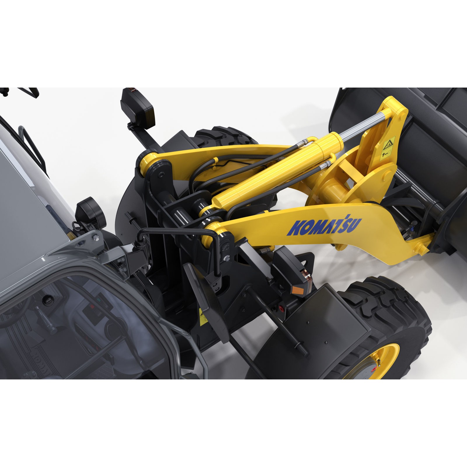 Komatsu WA70-7 Wheel Loader - Detailed 3D Model - View 17