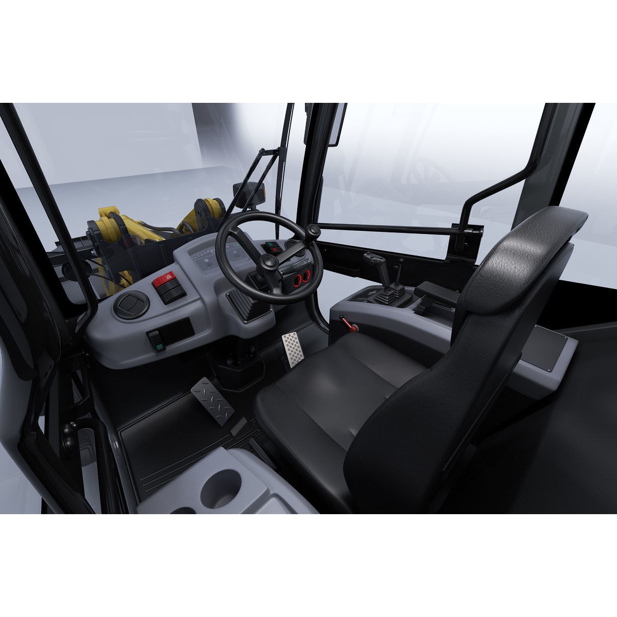 Komatsu WA70-7 Wheel Loader - Detailed 3D Model - View 20