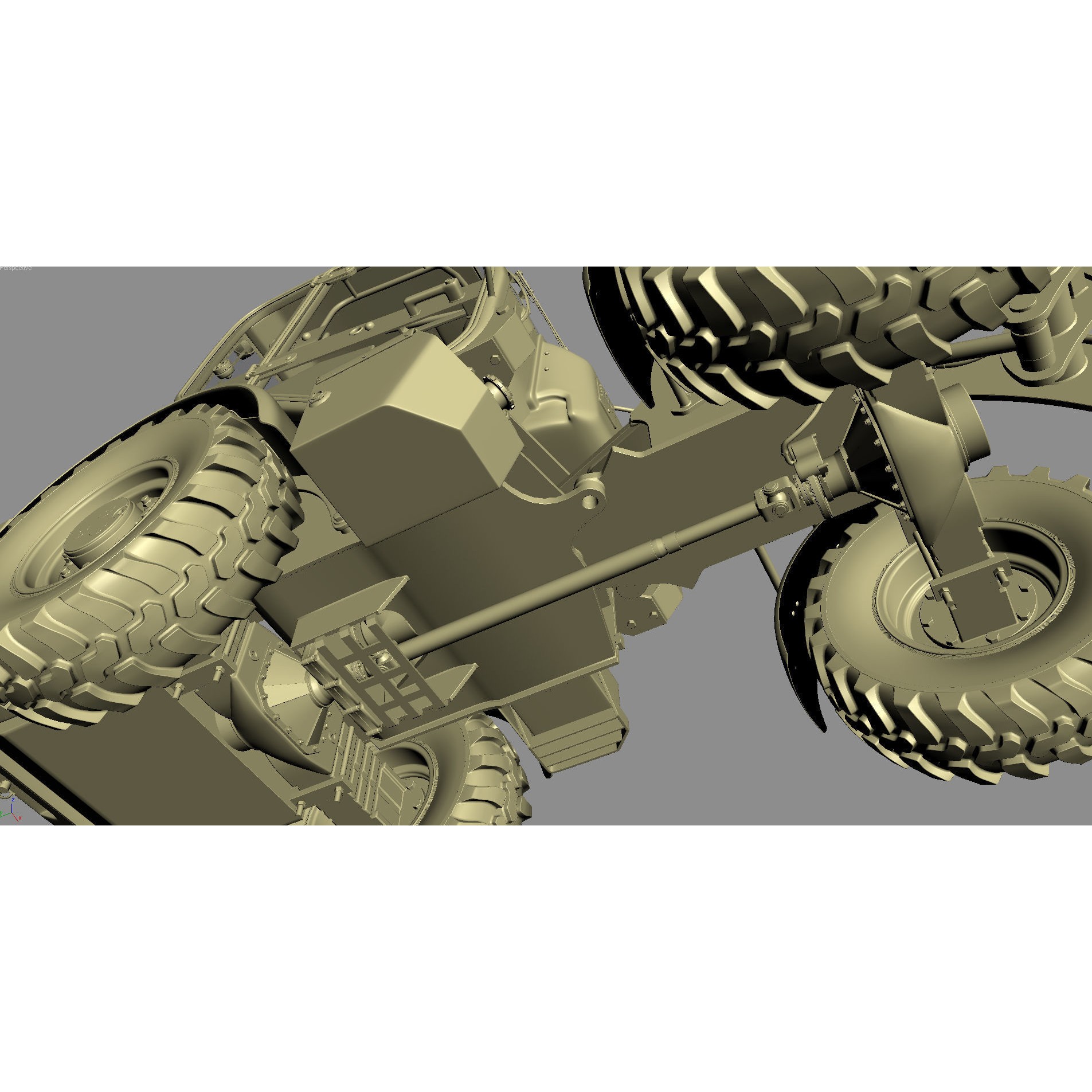 Komatsu WA70-7 Wheel Loader - Detailed 3D Model - View 37