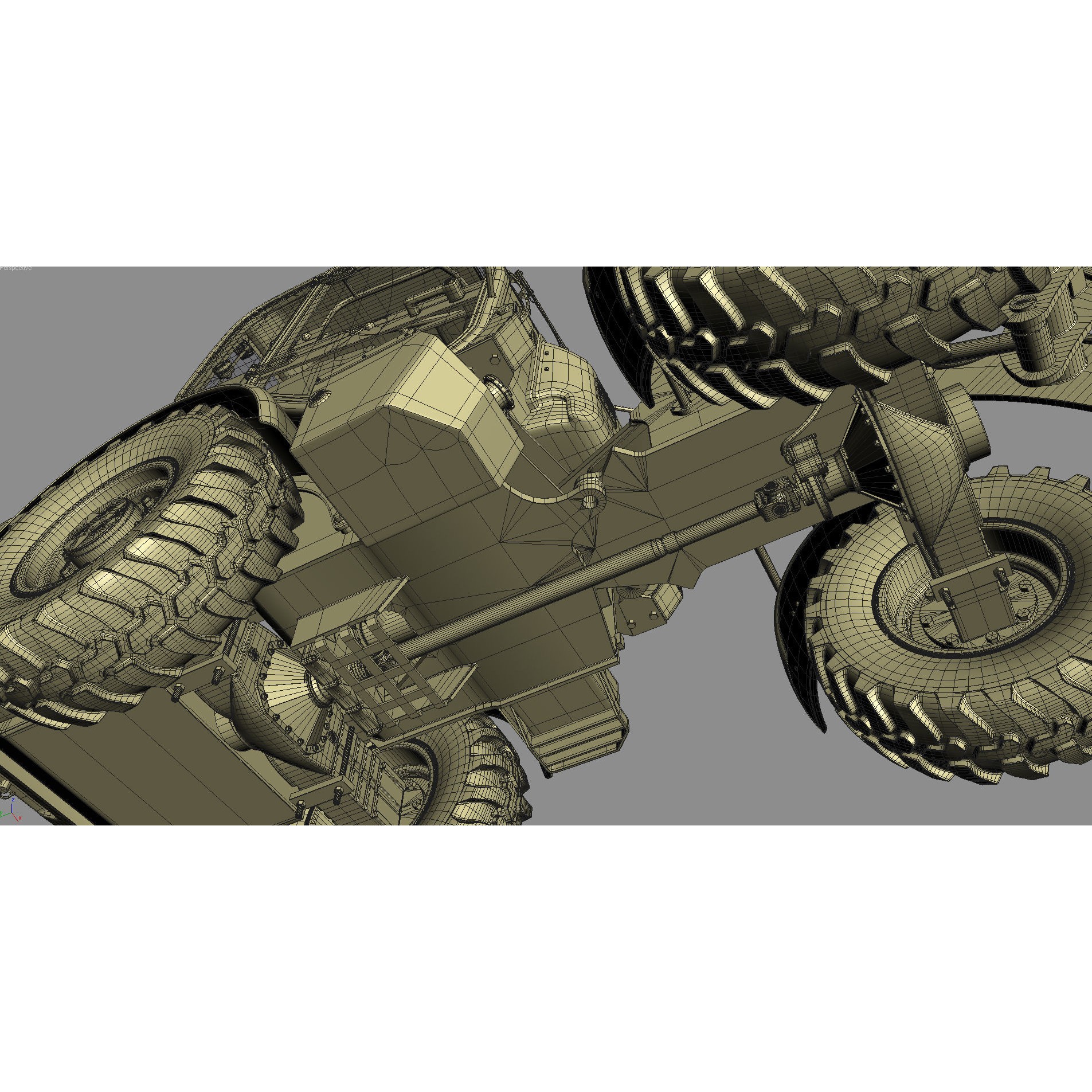 Komatsu WA70-7 Wheel Loader - Detailed 3D Model - View 38