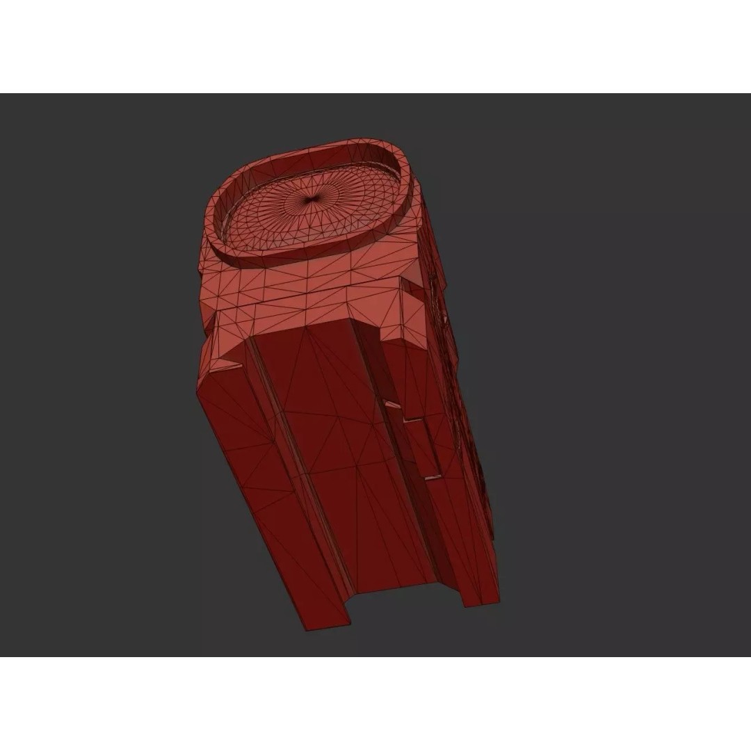 Red Dot Sight 3D Model – Low Poly PBR Game Asset, FBX/Blender